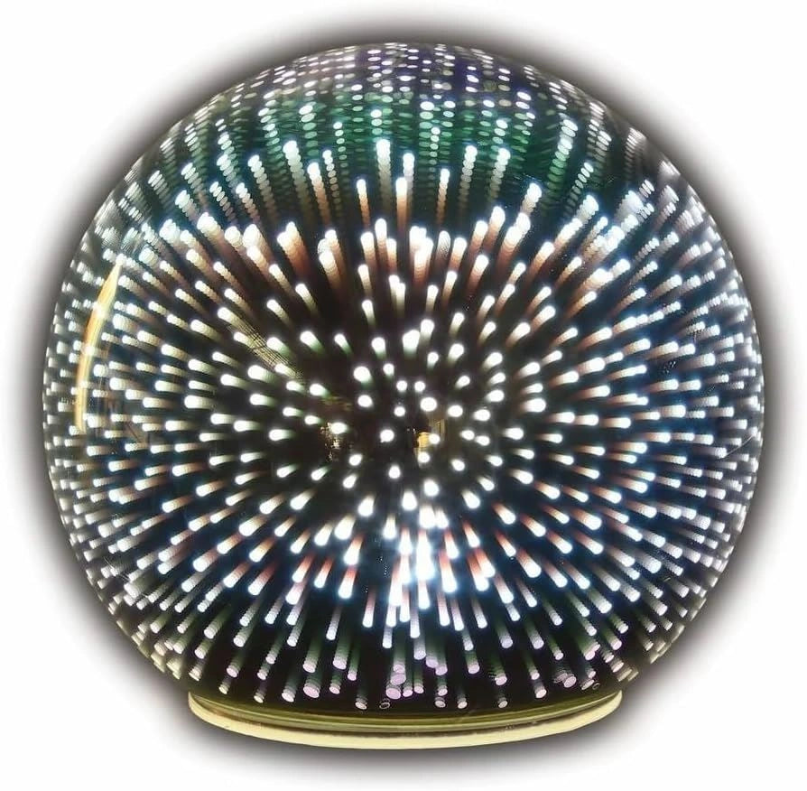 Christmas Crystal Ball D Colorful Table Light Led Globe Firework 13cm Home Decor