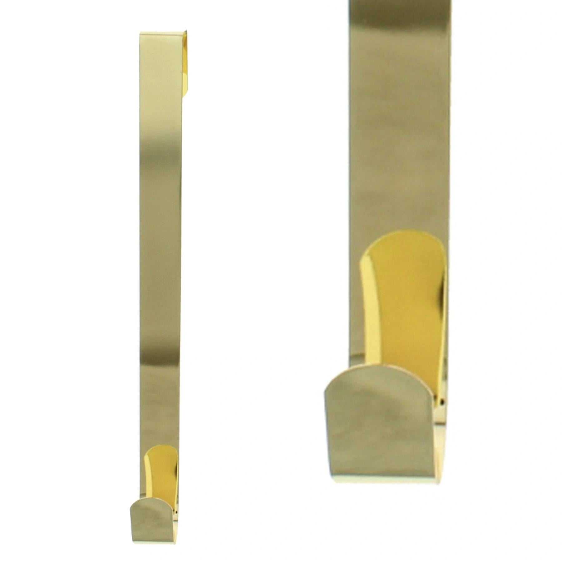 1X Christmas Wreath Hanger Door Hook Gold Metal Holder 30cm Xmas Hanging Decor