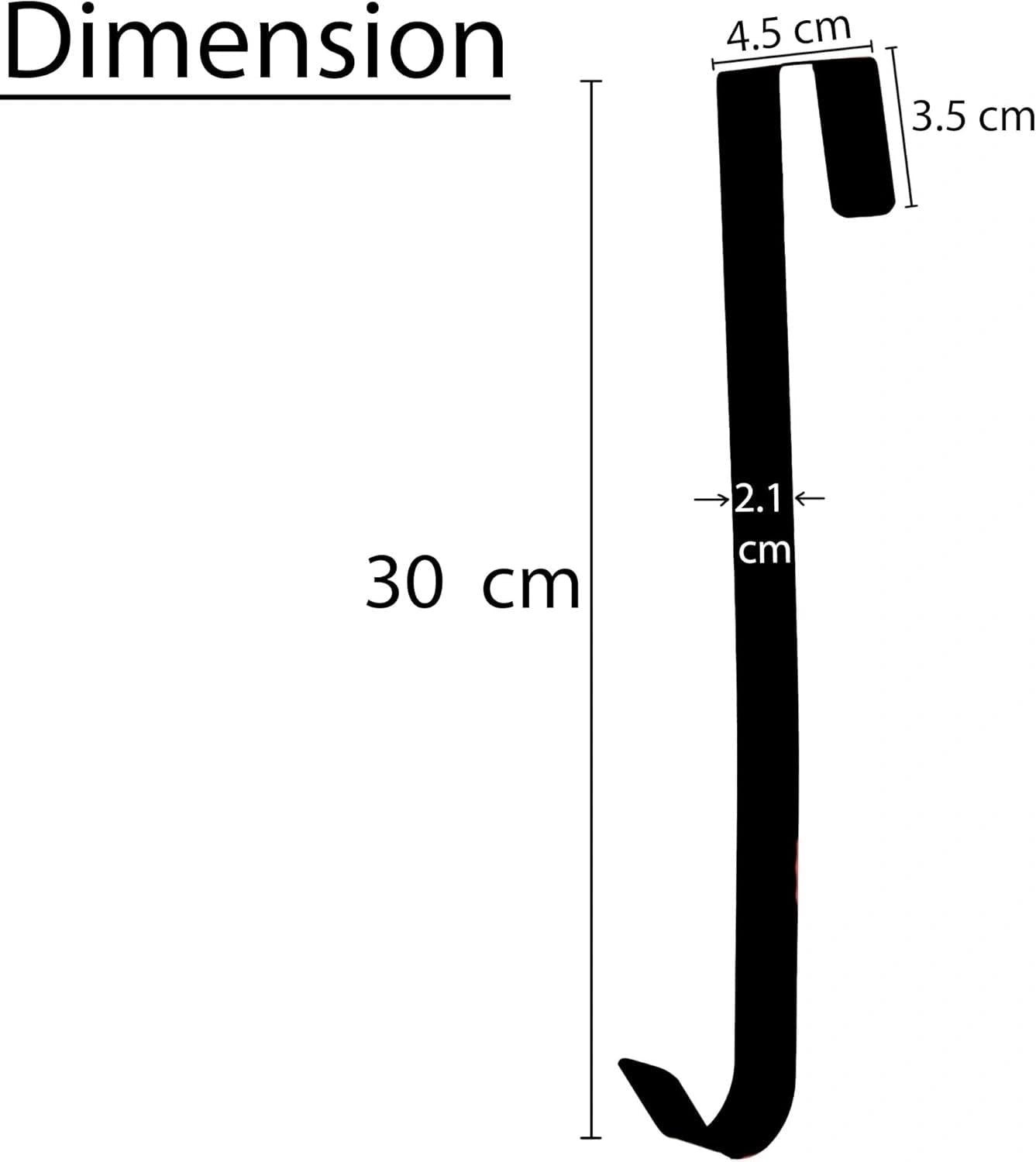 1X Christmas Wreath Hanger Door Hook Gold Metal Holder 30cm Xmas Hanging Decor