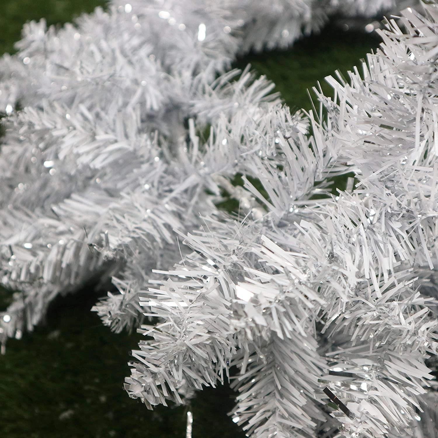 White Christmas Wreath Bushy Pine Artificial Home Wall Door XMAS Decorations UK