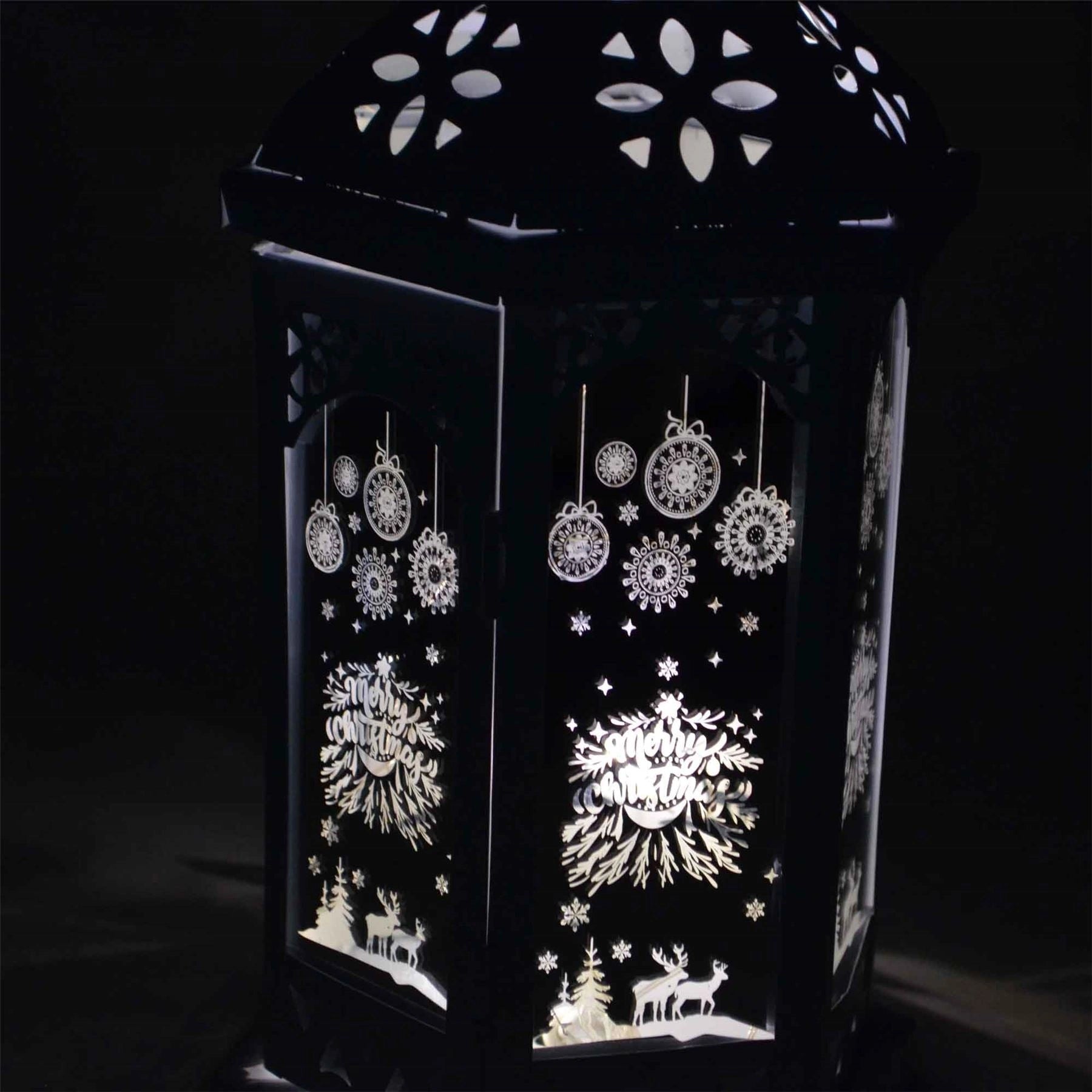 Christmas Led Lamp Lantern Indoor Usb Battery Xmas Decorative Light