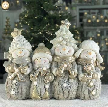 Christmas Figures With Colour Led Lights Battery Operated Outdoor