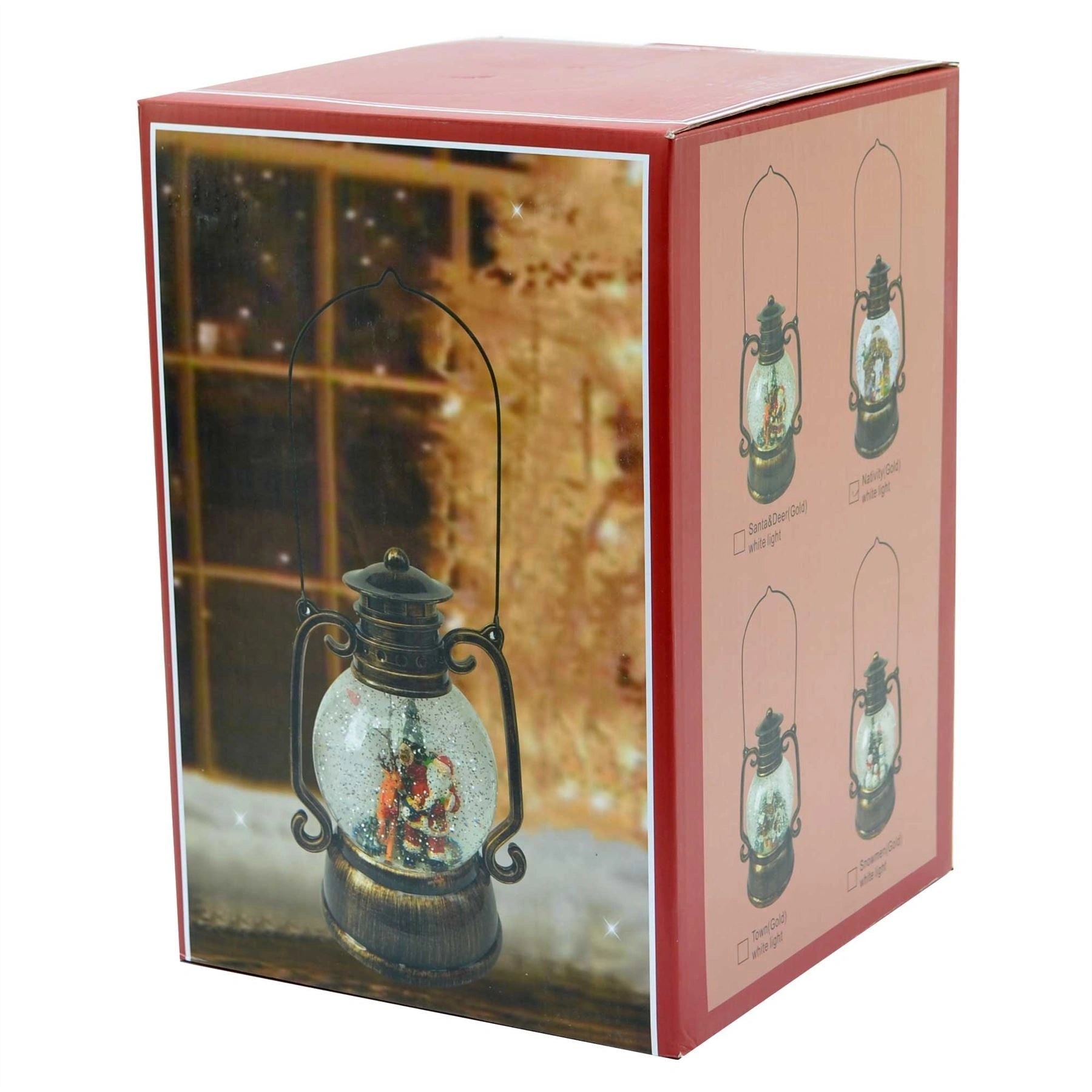 10.75in Nativity Christmas LED Lantern Musical Xmas Nativity Party Decoration