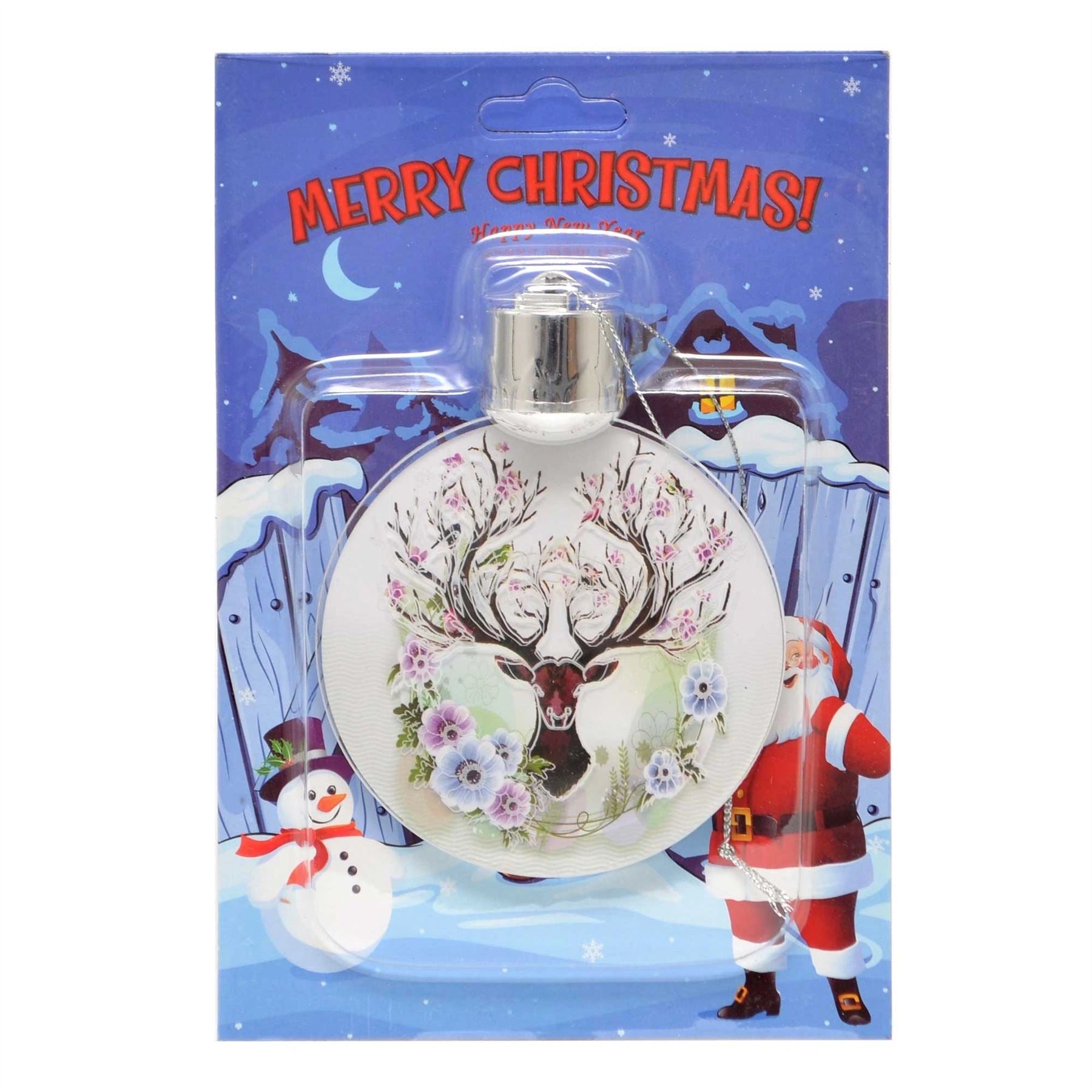 3D Reindeer LED Christmas Tree Hanging Decoration Ornaments Xmas Gifts