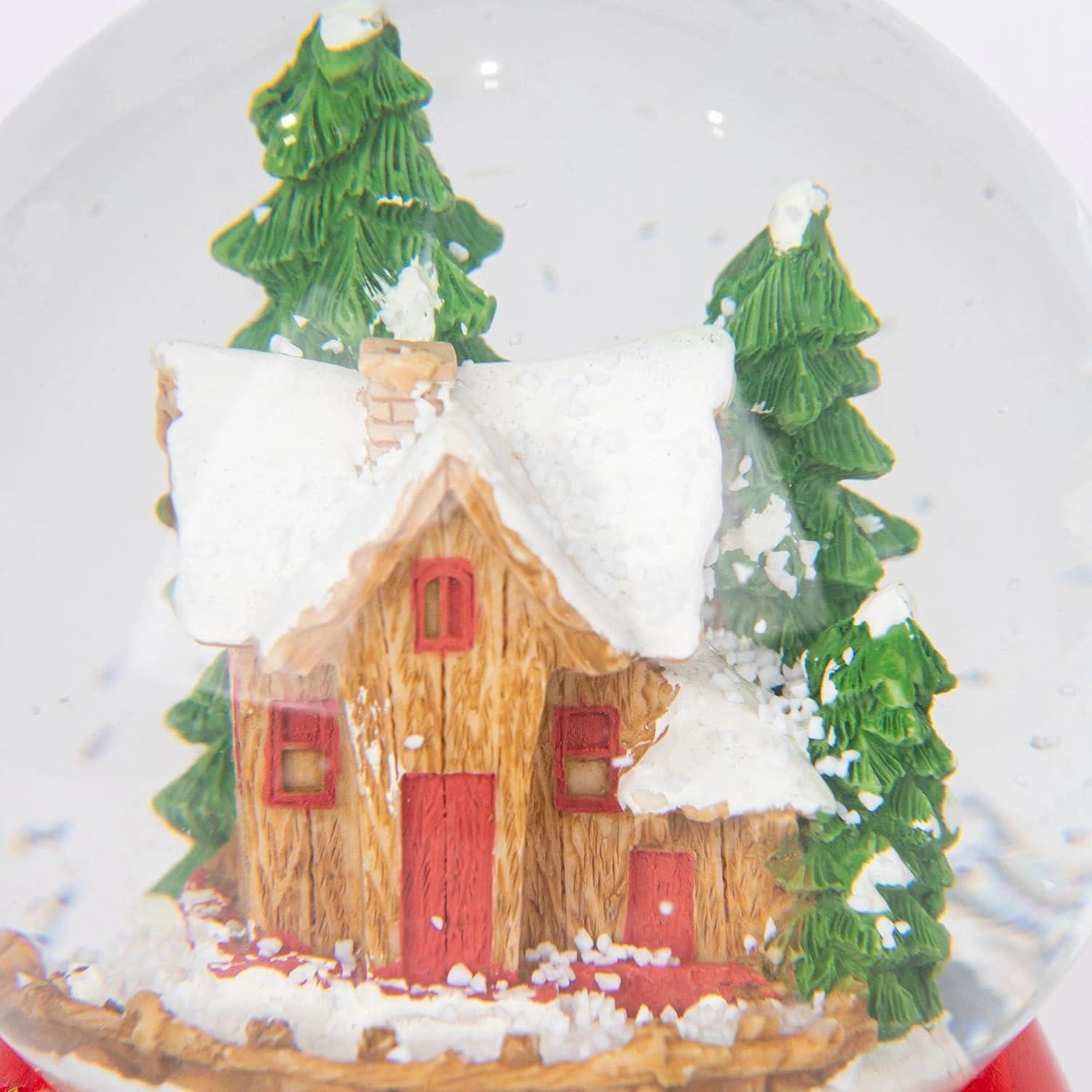 Musical Snow Globe Merry Christmas 15cm Village Scene Tabletop Xmas Window Decor