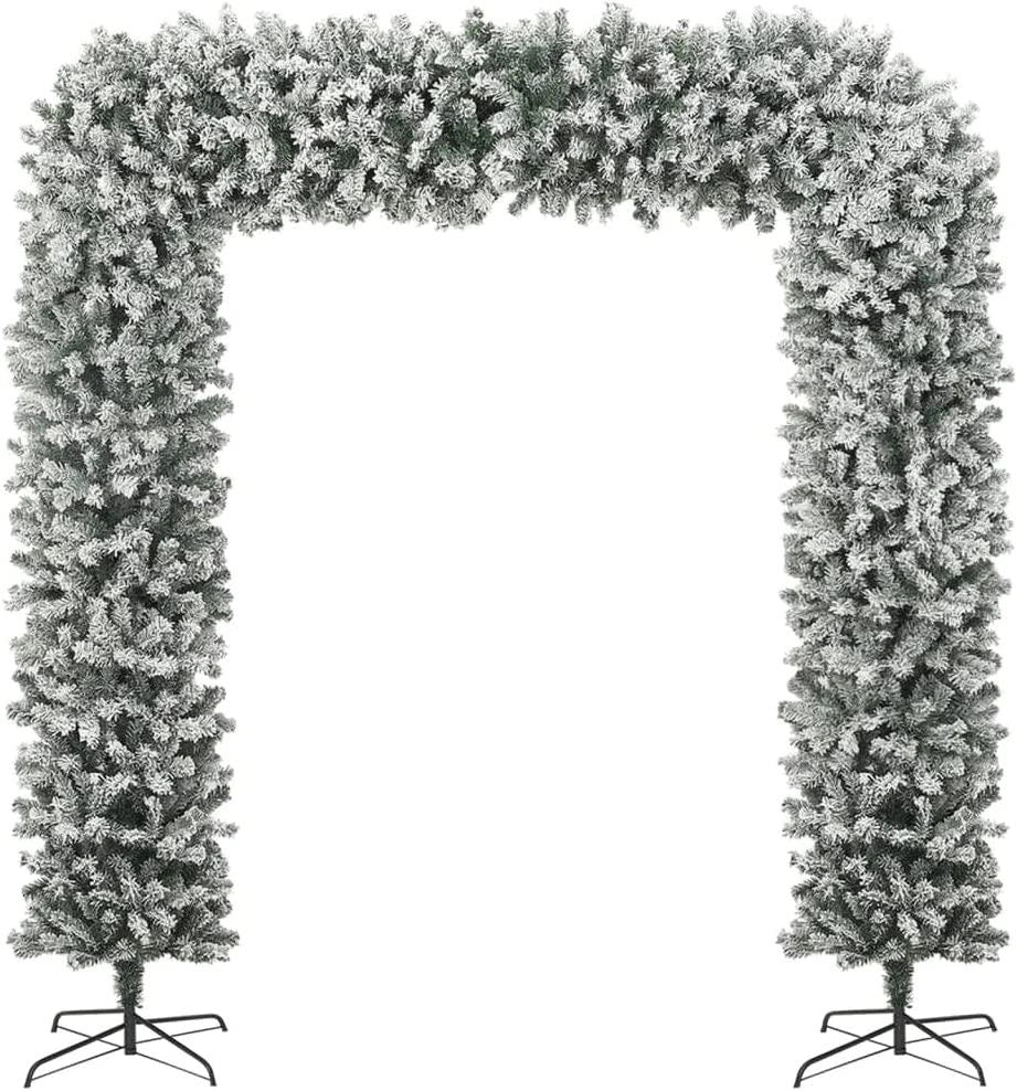 2.4M  Tree Arch Snow Flocked - 50Cm Diameter, Inner Arch Width 120Cm