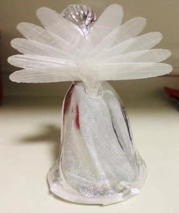 12 X Assorted Crystal Clear Angel Figures Christmas Decoration
