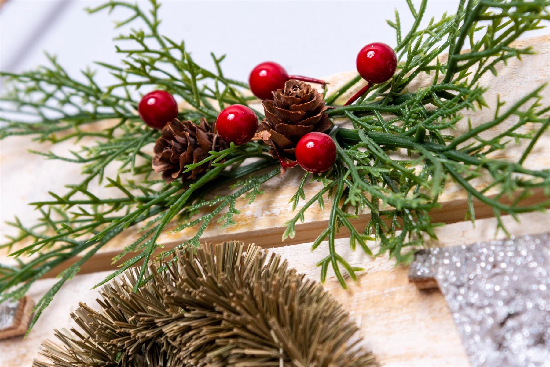 Joy Wooden Frame Christmas Hanging Ornament Wall Plaque Festive Home Door Decor