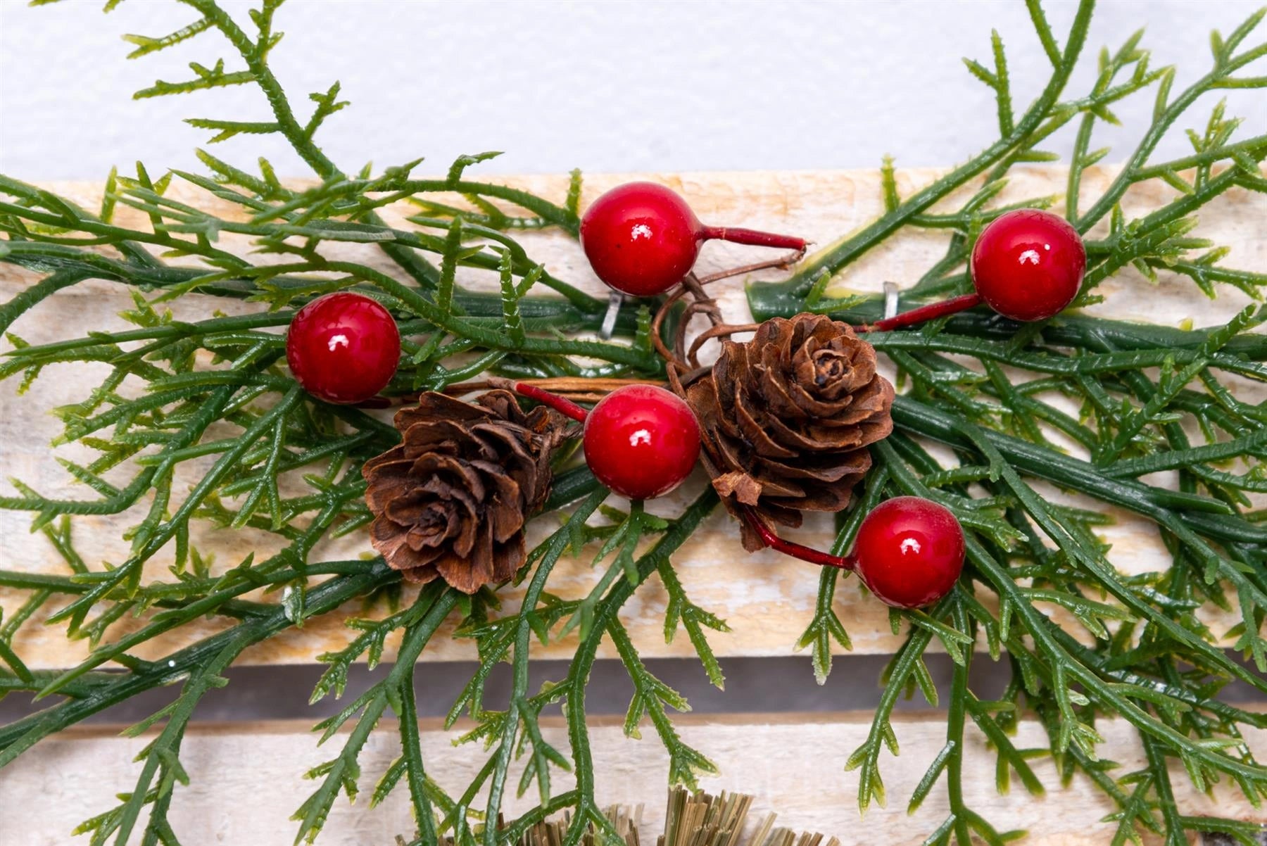 Joy Wooden Frame Christmas Hanging Ornament Wall Plaque Festive Home Door Decor