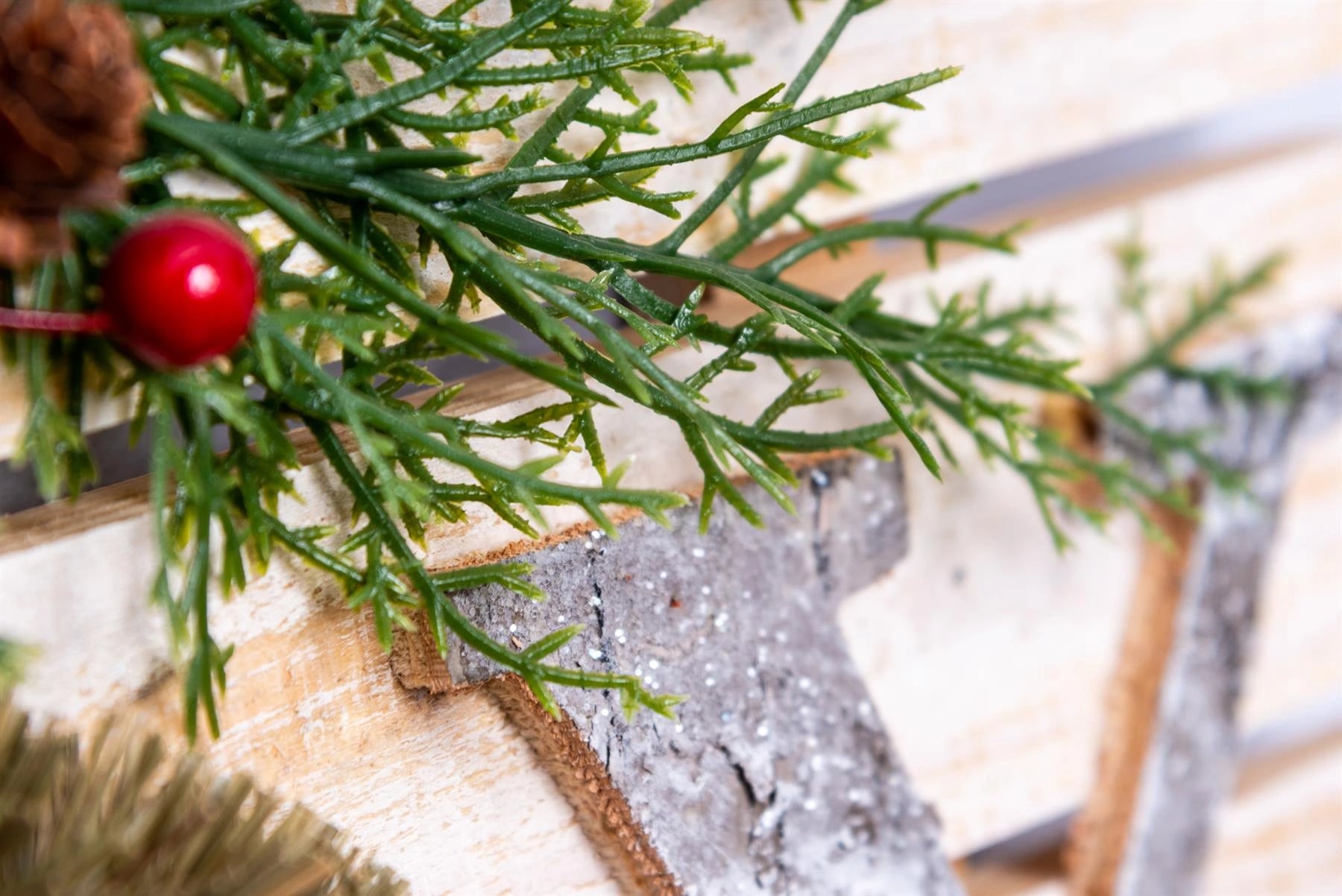 Joy Wooden Frame Christmas Hanging Ornament Wall Plaque Festive Home Door Decor