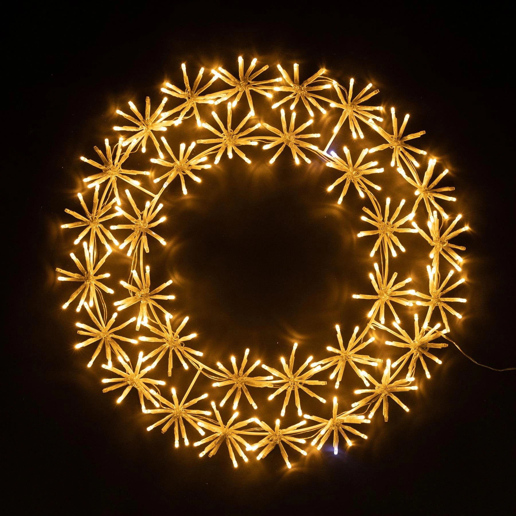 60Cm Wreath Light Warm White