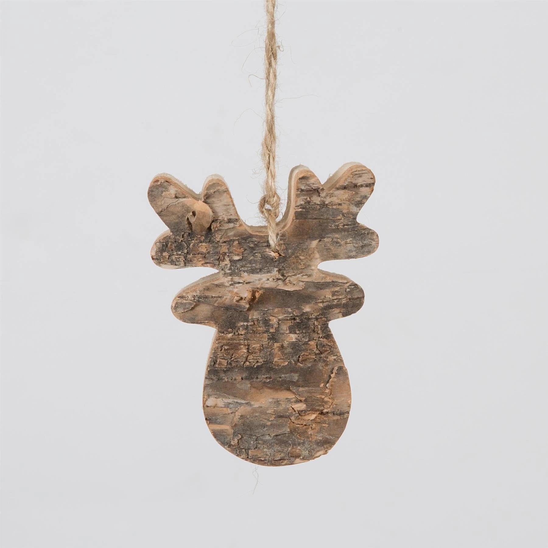 8cm Reindeer Woodn Ornament Christmas Tree Hanging Decorations Hand Crafted