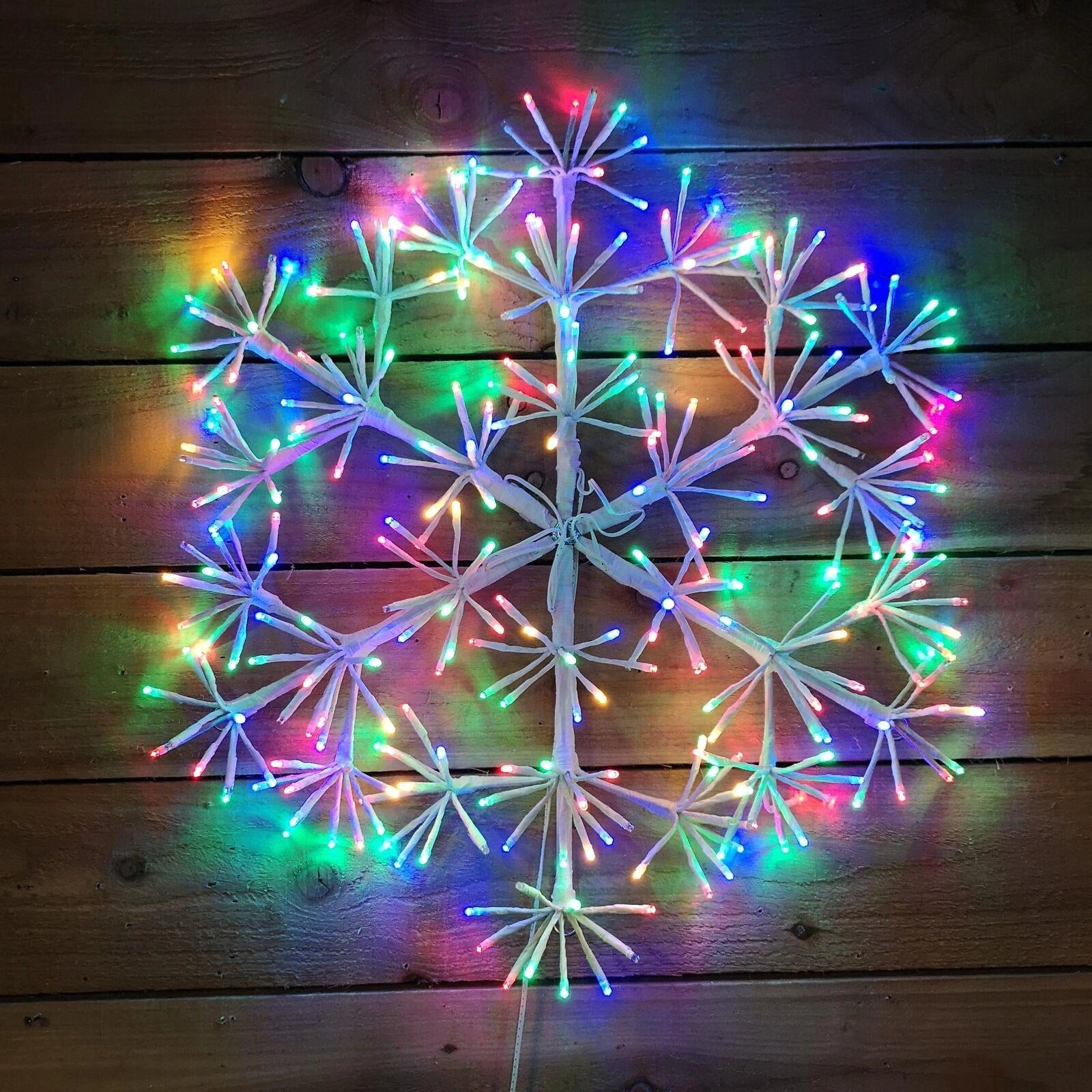 Christmas Silhouette LED Lights Twinkling Starburst Outdoor Xmas Home Decor 64cm