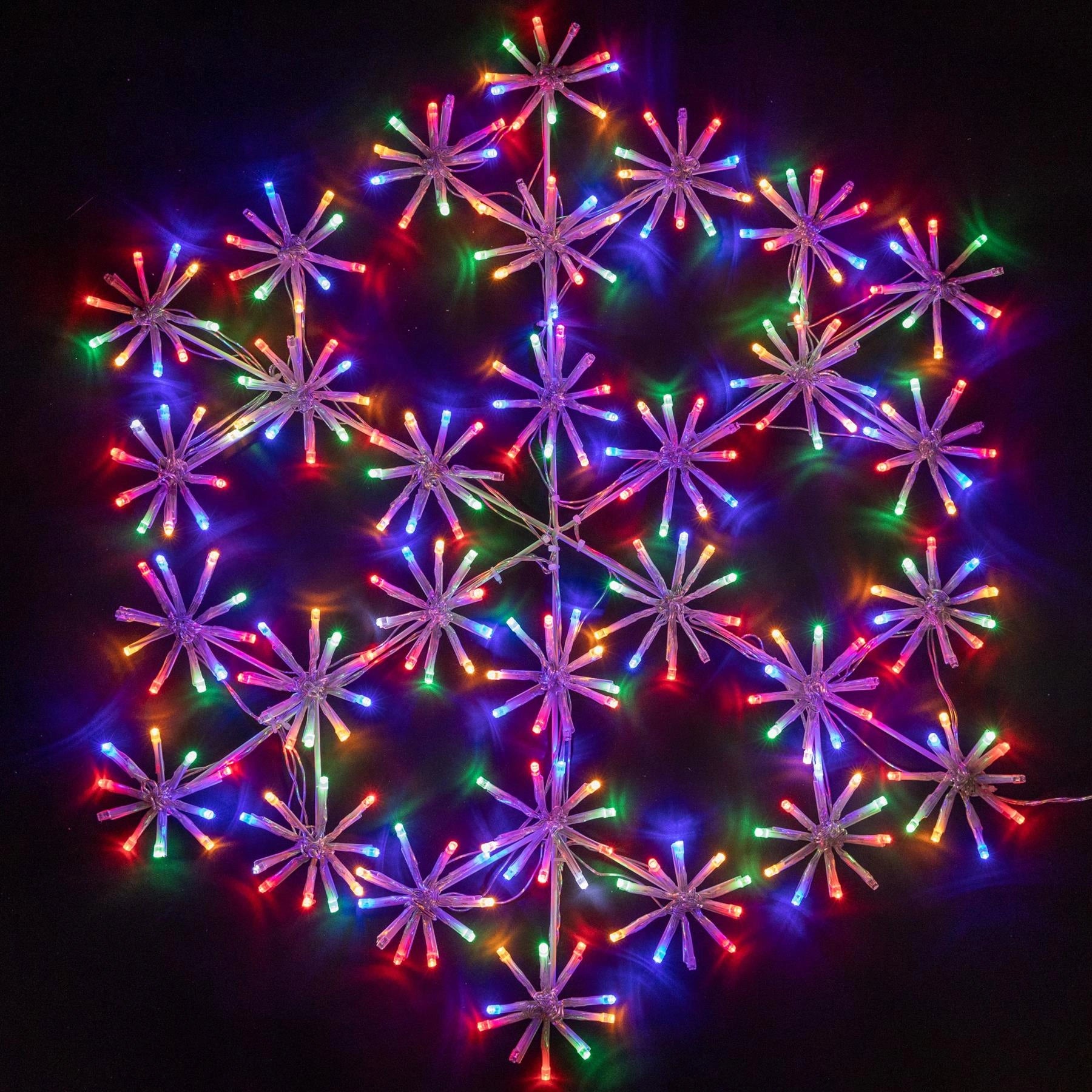 64Cm Snowflake Light Multicolour