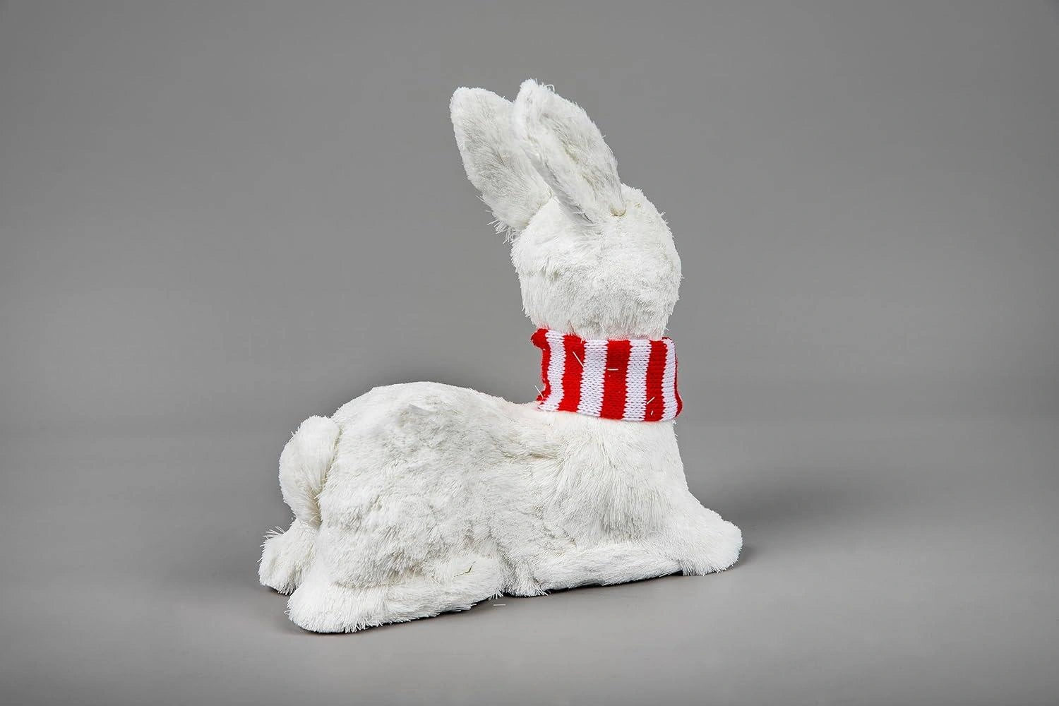 Christmas Figurine 20cm Lying Deer Tabletop Window Centerpiece Xmas Home Decor