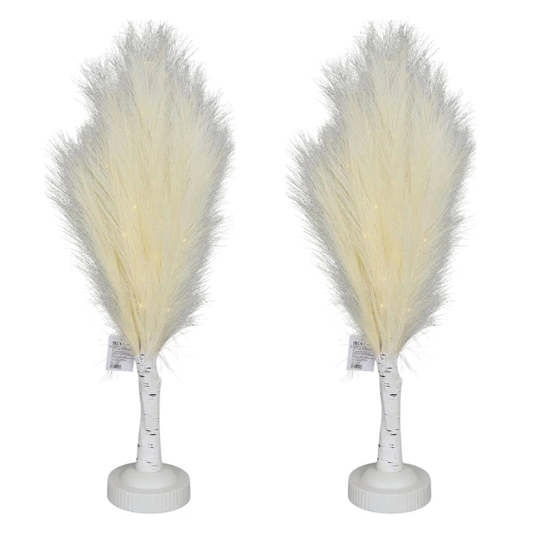 2Pcs 70Cm B/O Pampas Tree Cream