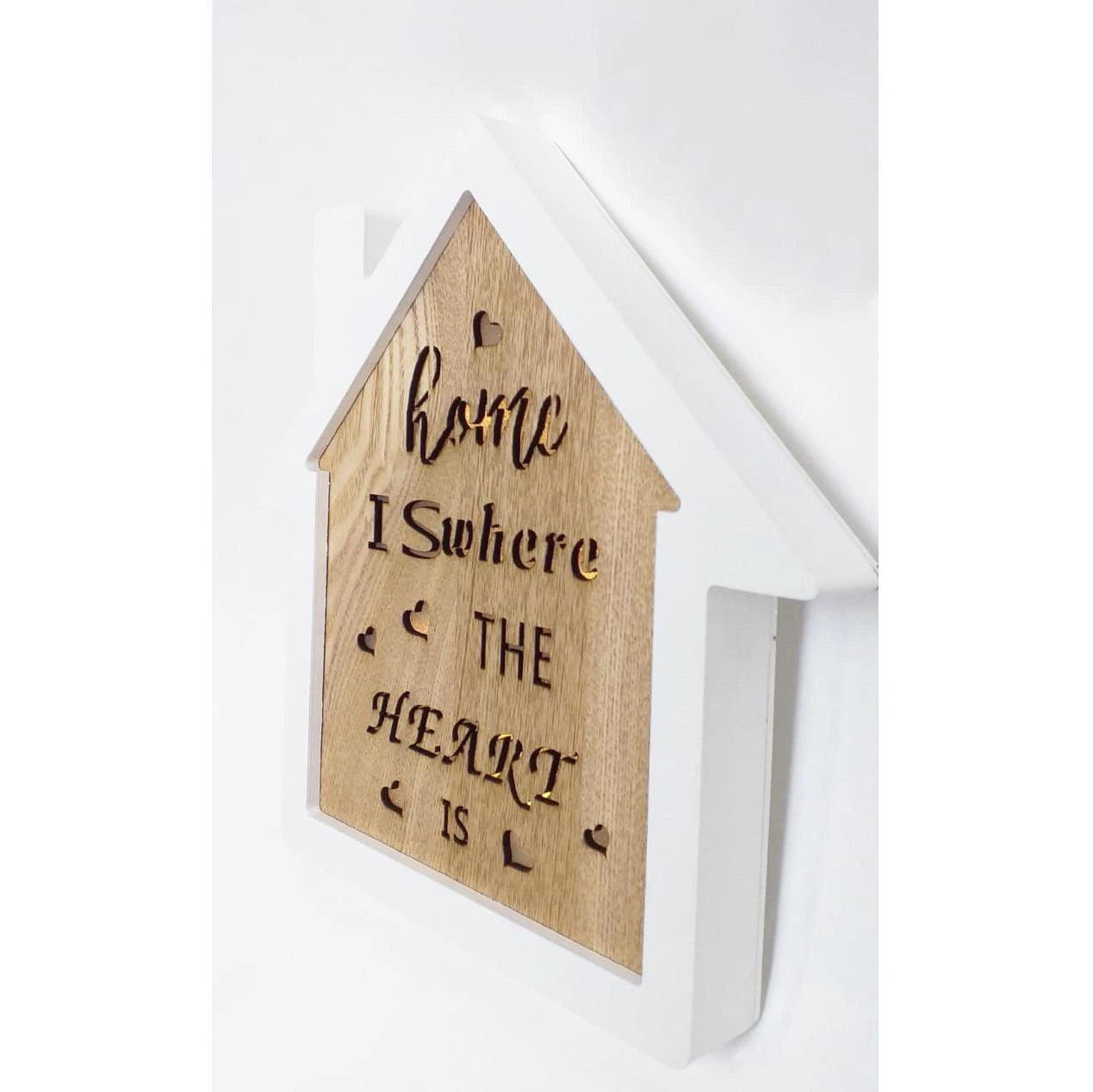 Christmas Wooden Pre-Lit Home Frame Wall Window Hanging LED Xmas Decorations