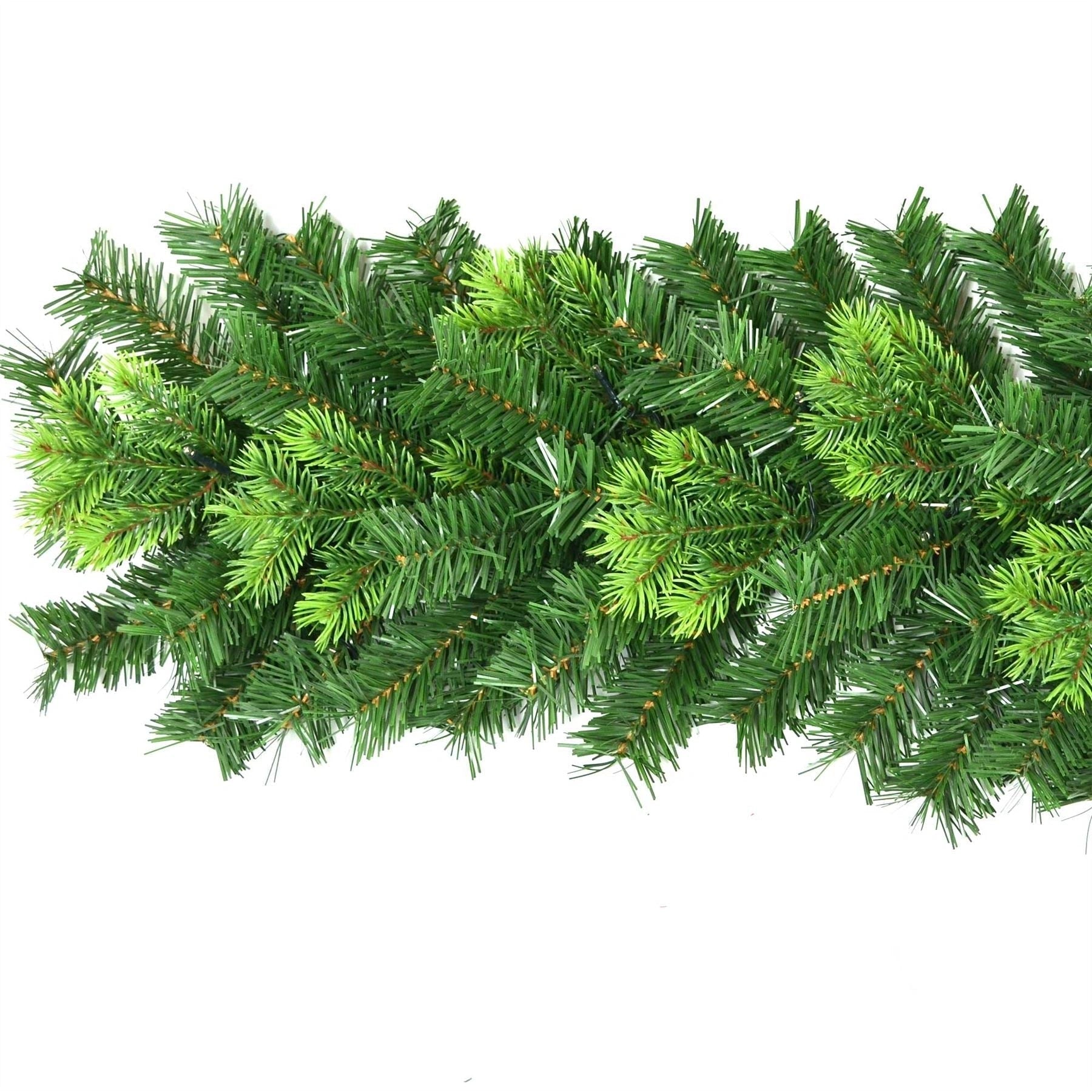 Christmas Xmas Garland Pre Lit Decorations With Various Tips Fireplace Decor 2m