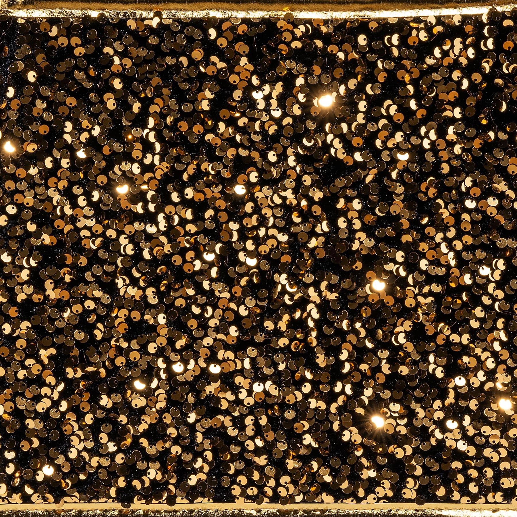 Christmas Tree Collar Foldable Stand Cover Gold Sequin Skirt Tree Decor 26.8''