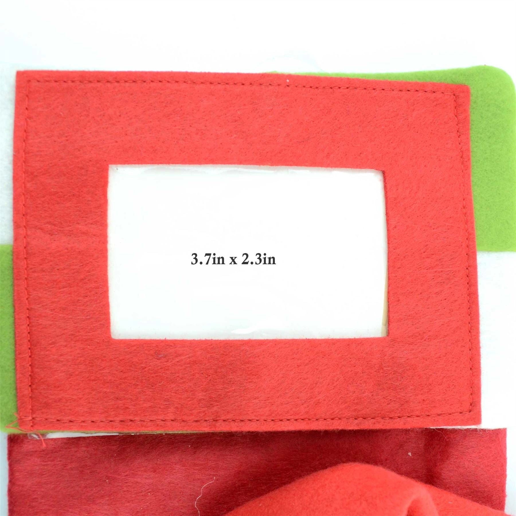 Christmas Santa Stocking Sack Bell Xmas Gifts Bags Photo Pocket Decorations