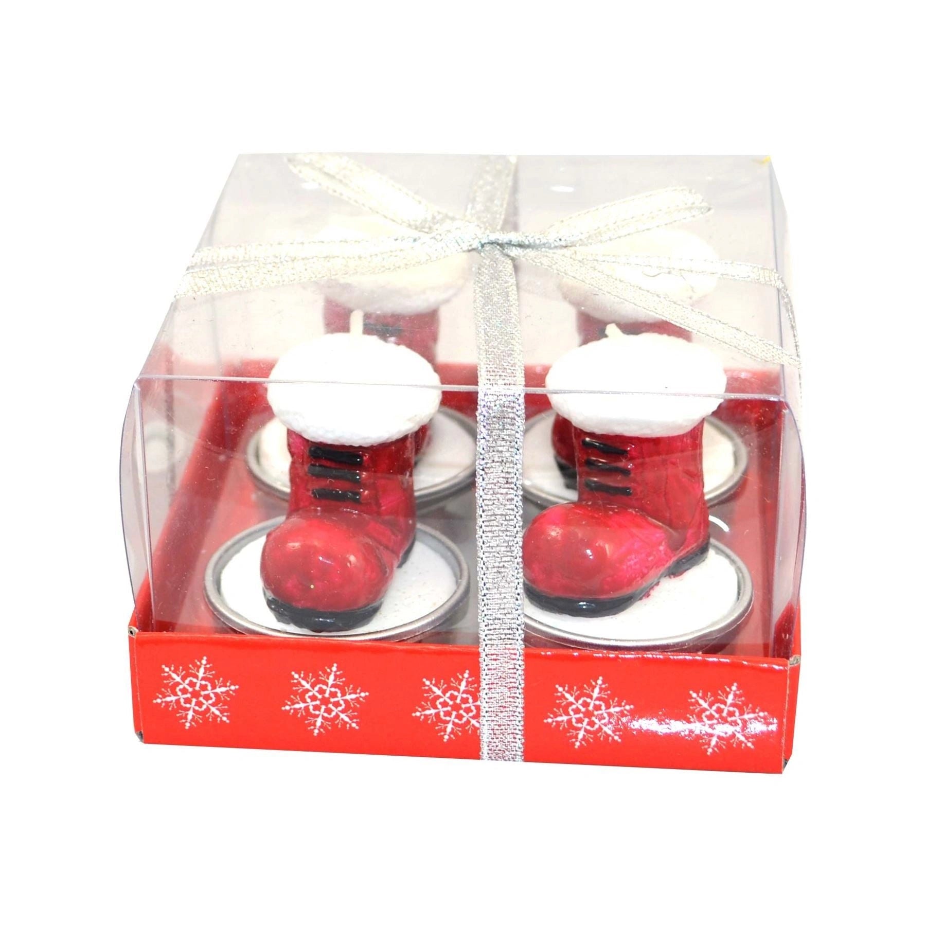 4 Pcs Christmas Decorations Candle Boots Xmas Party Home Decor Decorations Gifts