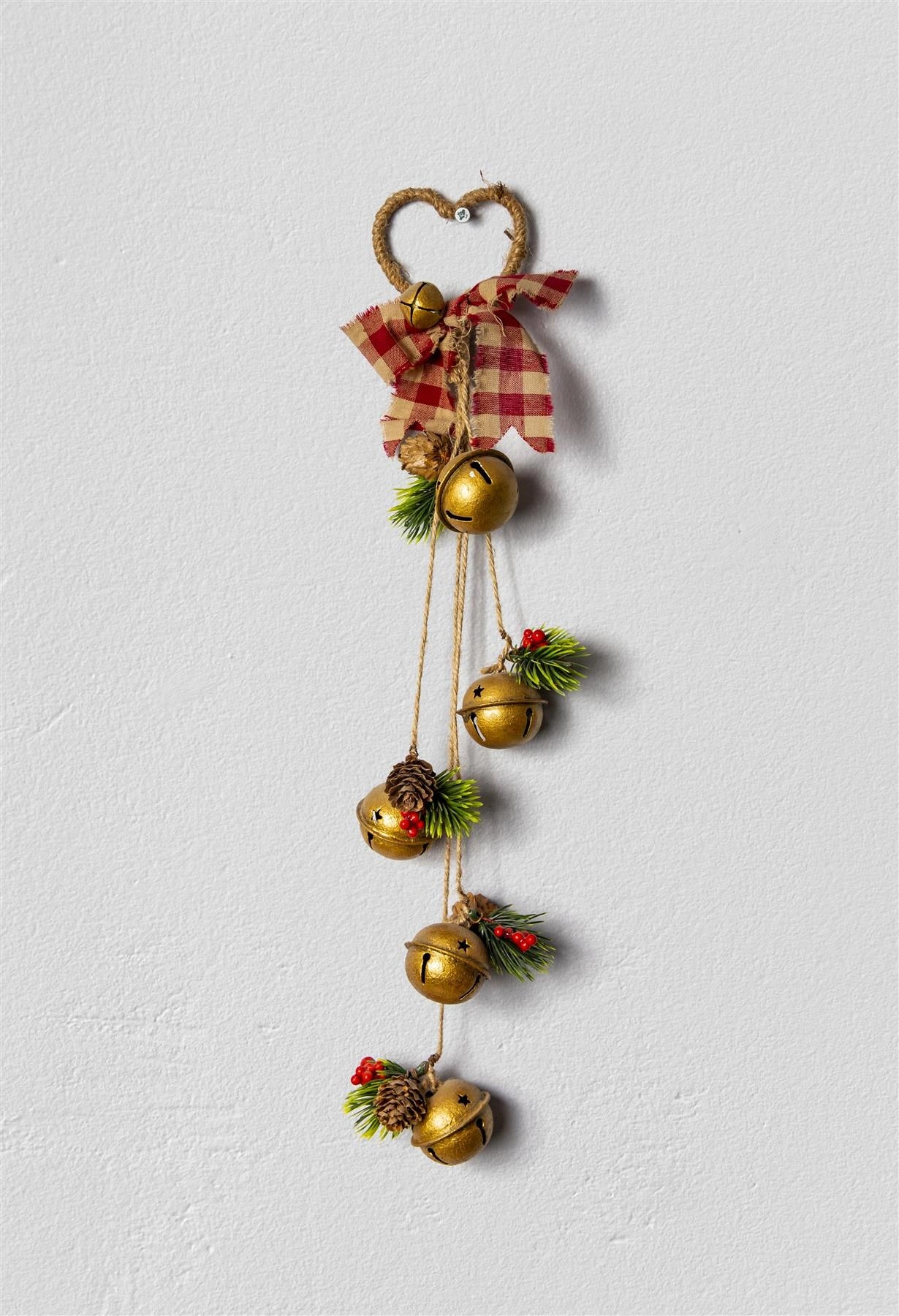 Christmas Home Decor Wall Door Hanging Decorative Golden Bells Xmas Art & Craft