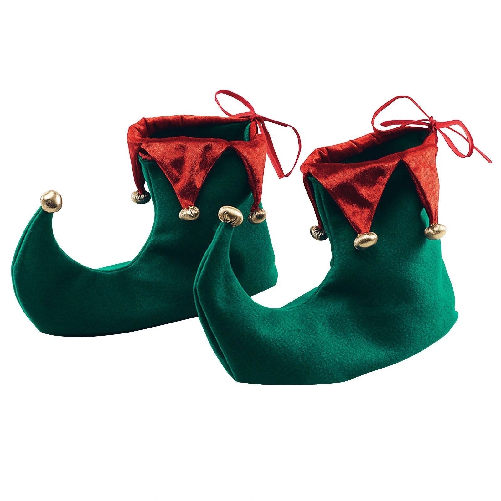 3456 Xmas Elf Shoes Boot Christmas Fancy Dress Costume Accessories Family Party
