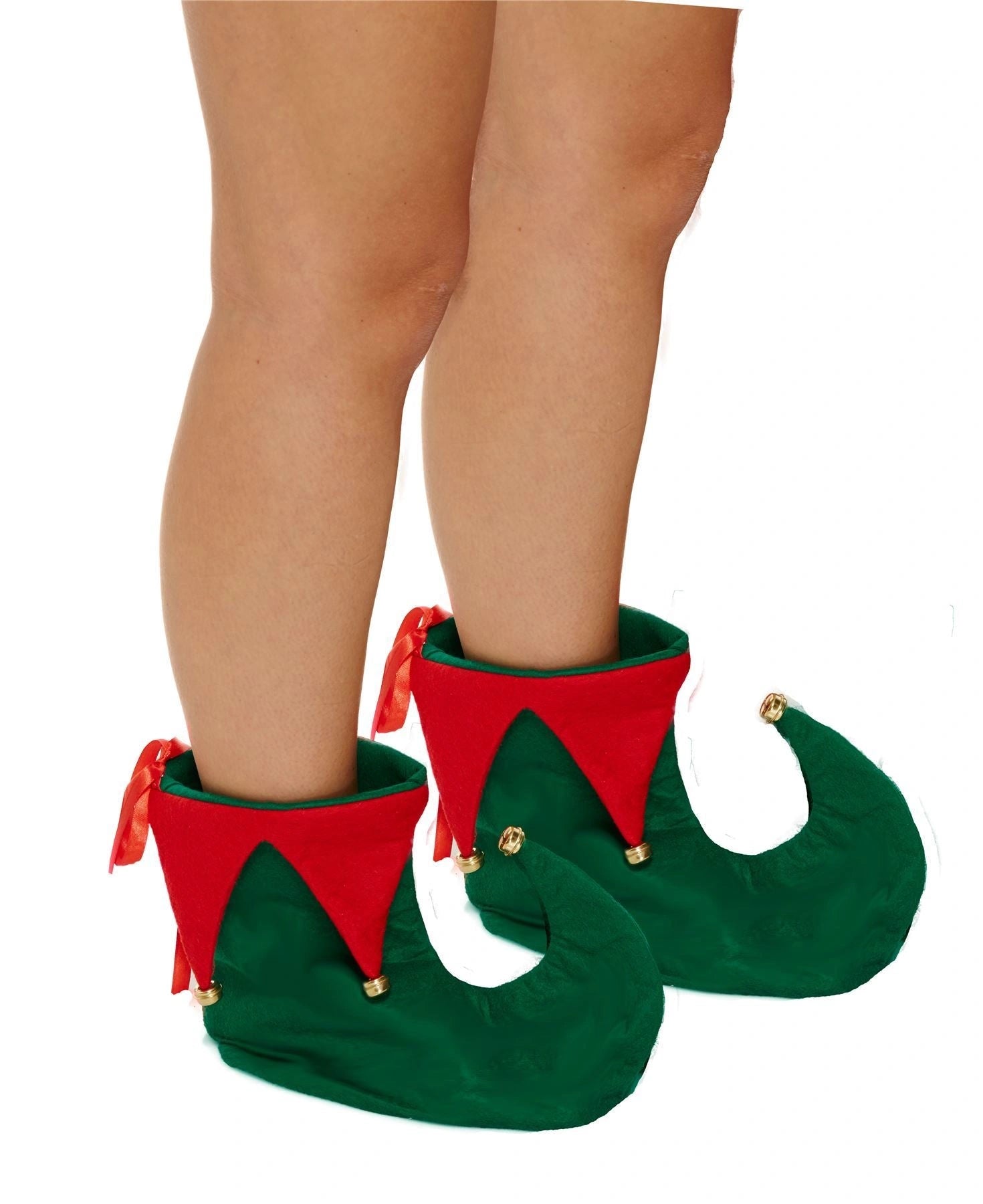 3456 Xmas Elf Shoes Boot Christmas Fancy Dress Costume Accessories Family Party