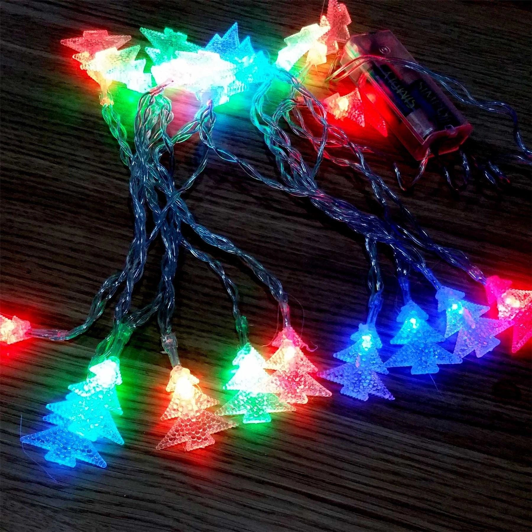 20 Multi Colour Battery LED Fairy String Lights Christmas Tree Decoration
