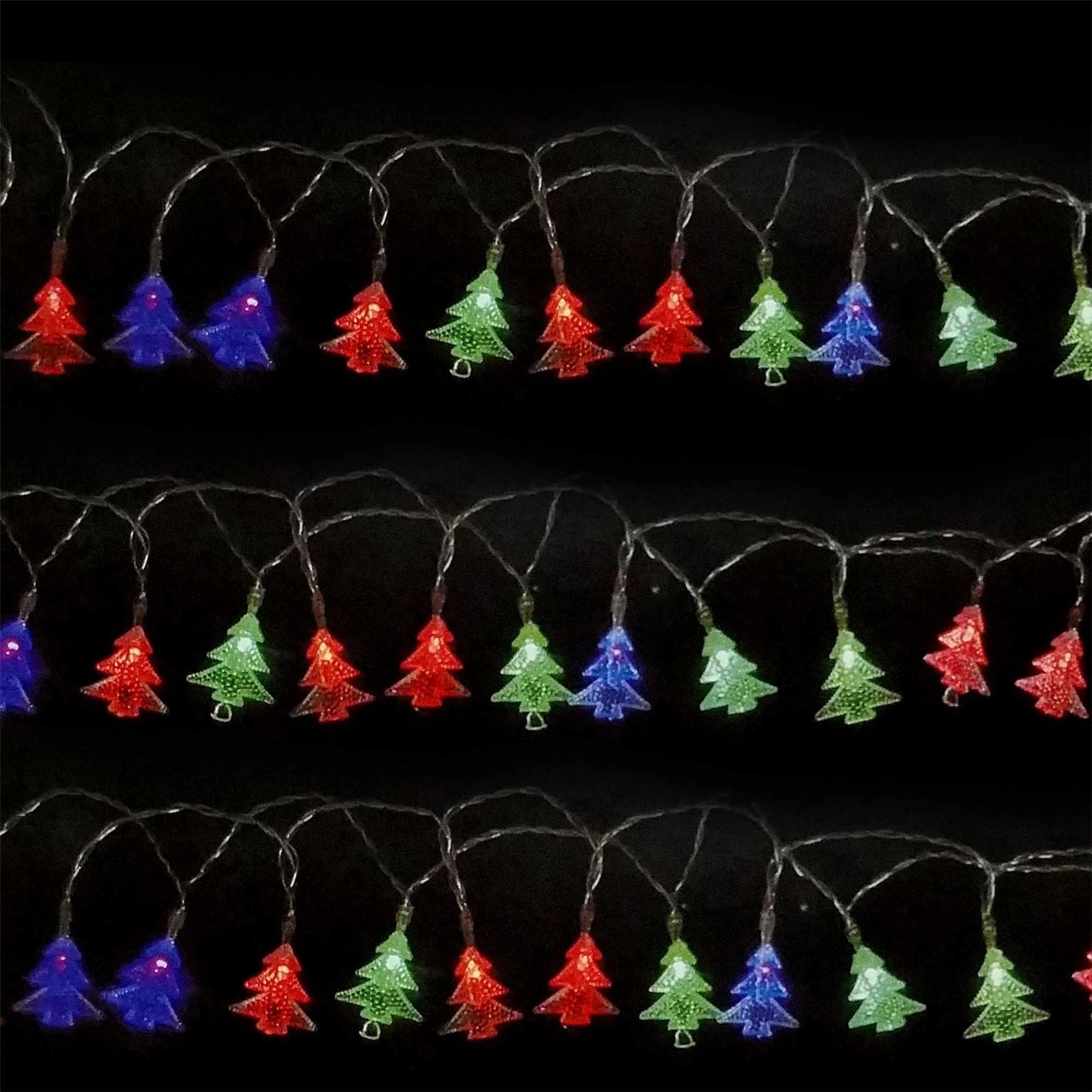 20 Multi Colour Battery LED Fairy String Lights Christmas Tree Decoration