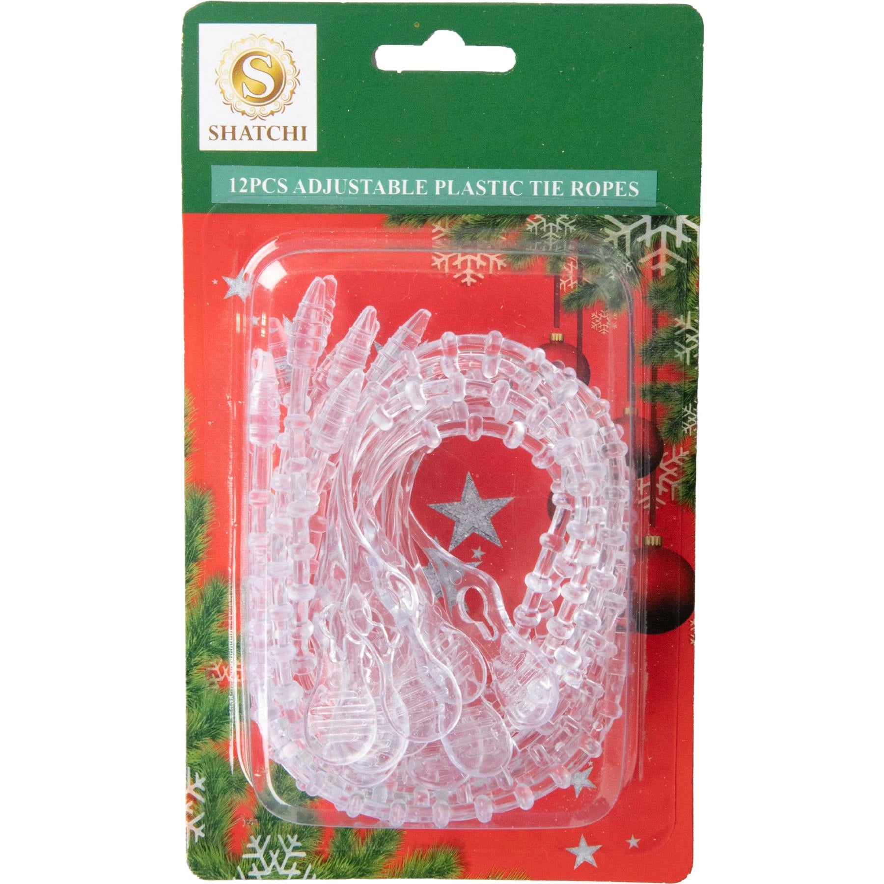 33cm Adjustable Cable Tie Christmas Tree Wreath Garland Rope Xmas Light Wire X12