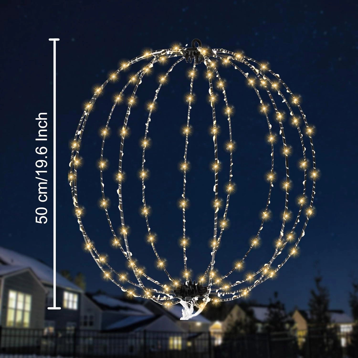 50Cm 3D Light Ball Foldable Iron Frame 320Ww Leds