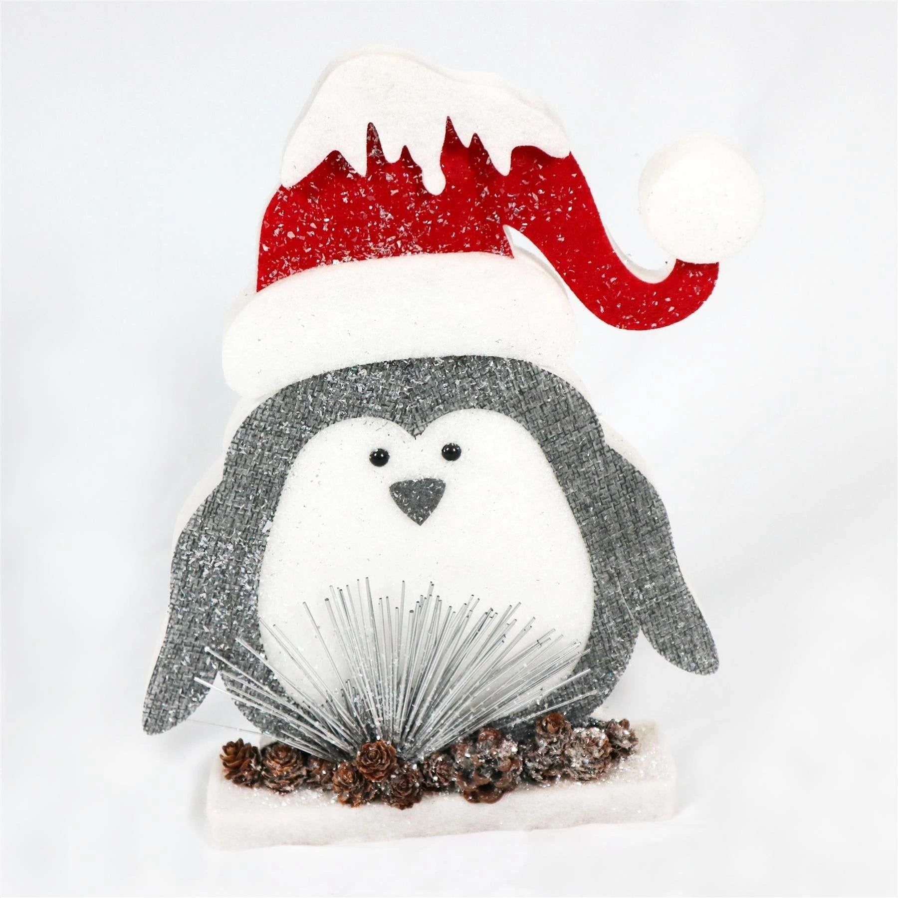 Christmas Decorations Penguin Table Center Piece Window Figure Xmas Home 42cm