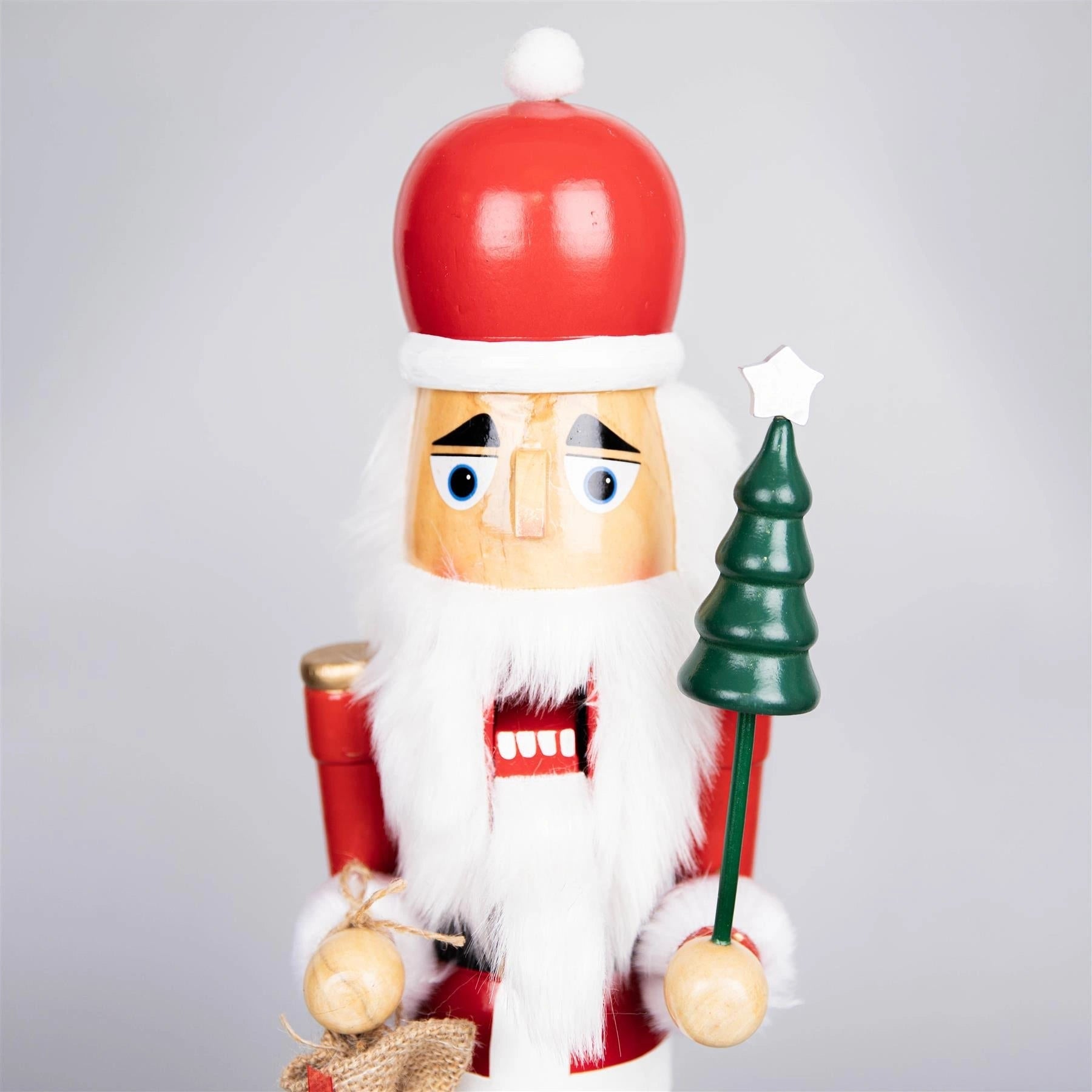 Christmas Nutcrackers Decoration Wooden 50cm Santa Figure Xmas Tree Ornaments