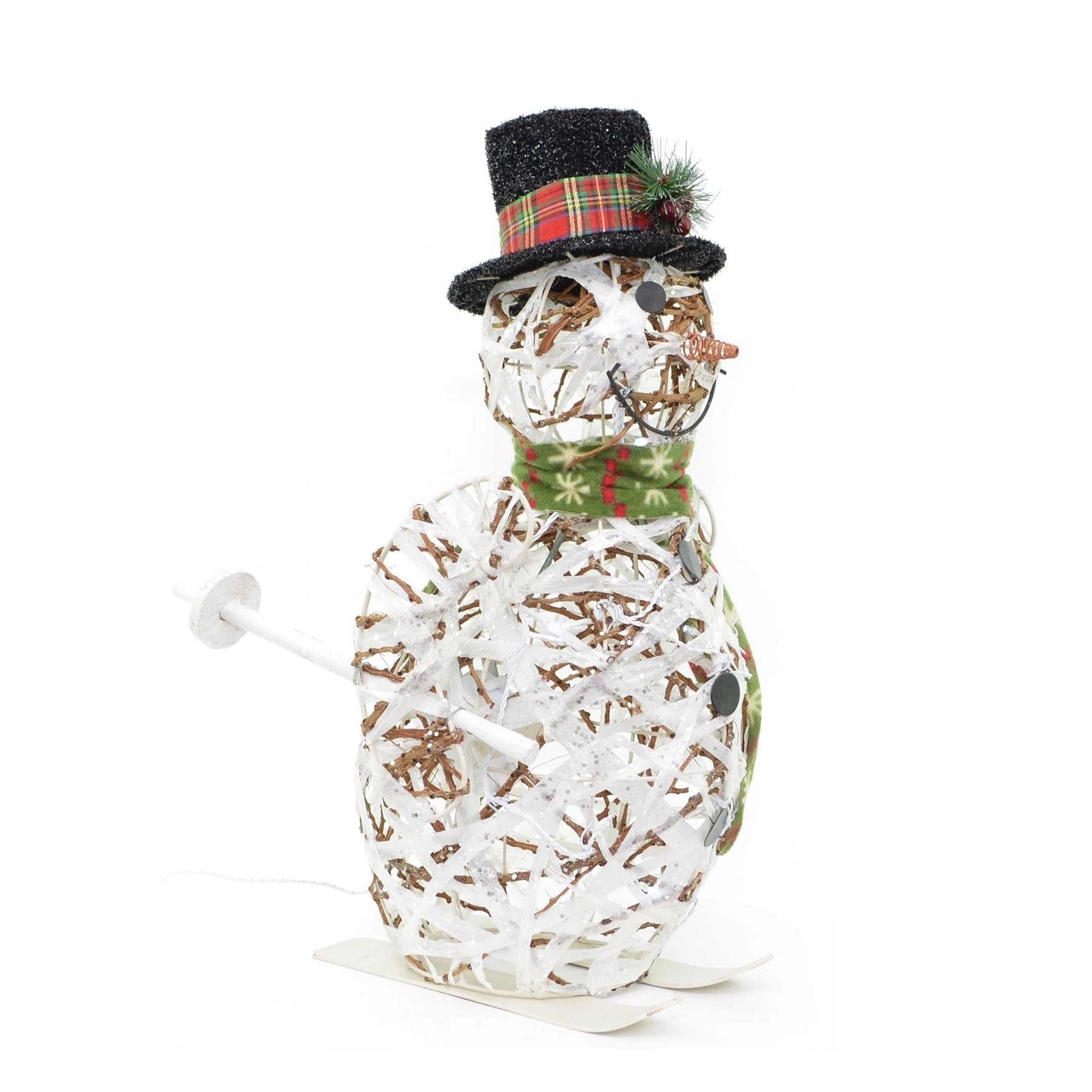 62X30Cm Moving Snowman White Pre Lit Christmas Outdoor Decorations