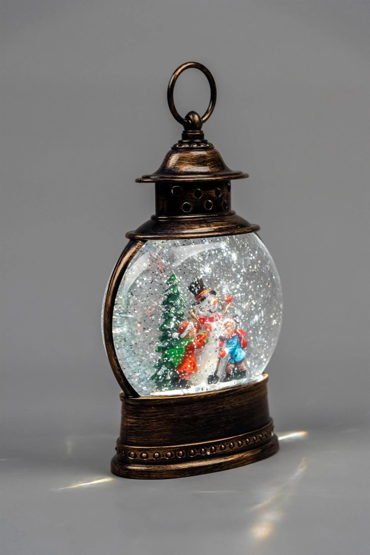 Christmas Snow Globe Water Filled LED Light Up Nativity Scene Home Xmas Decor