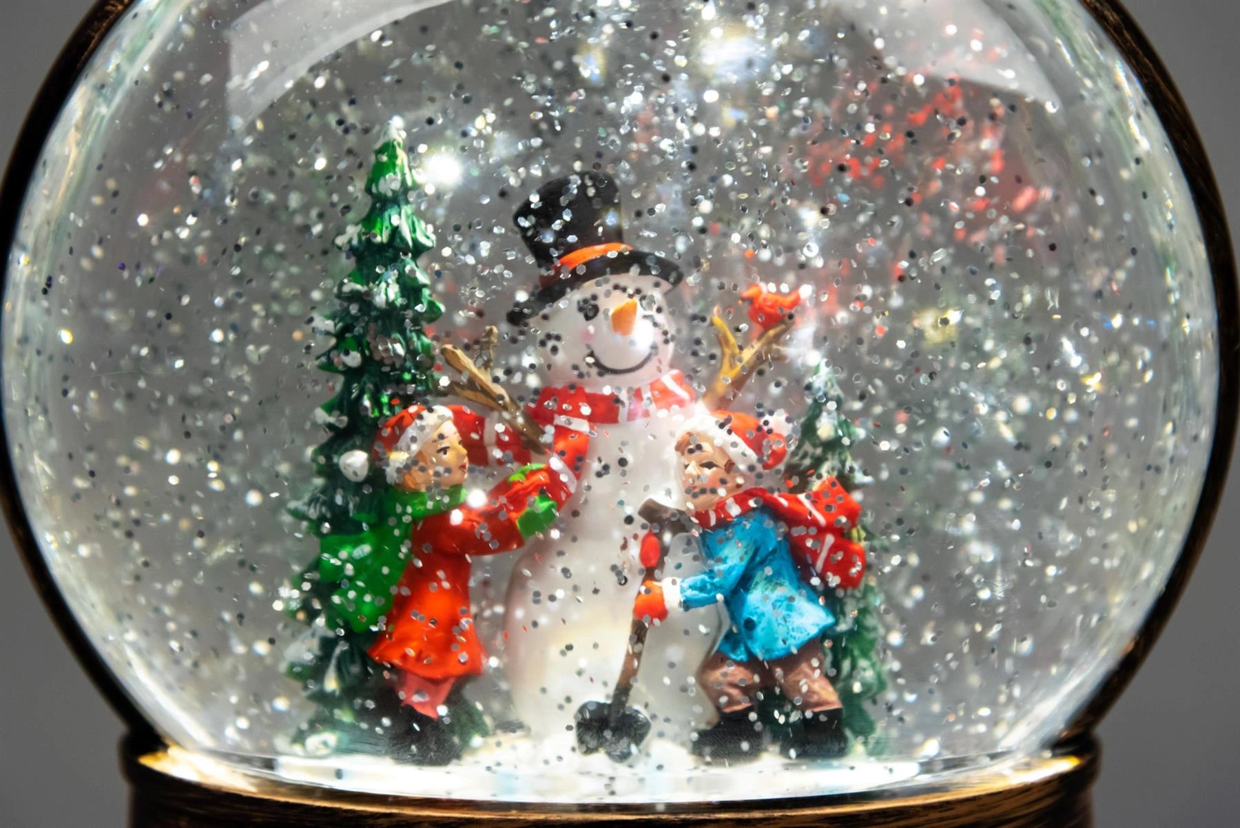 Christmas Snow Globe Water Filled LED Light Up Nativity Scene Home Xmas Decor