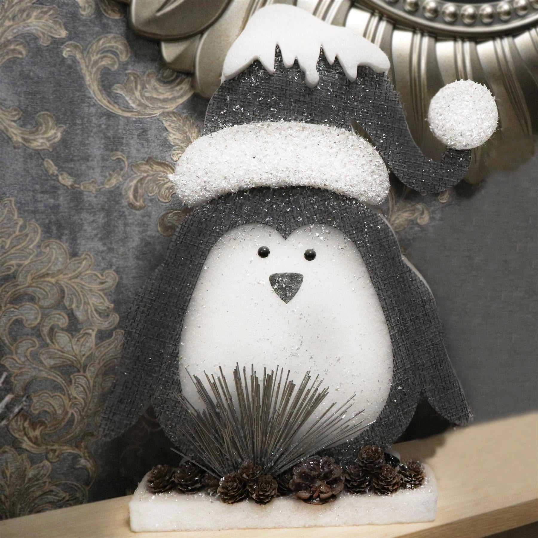 Penguin Foam Figure Christmas Table Decoration Center Piece Window Xmas Home32cm