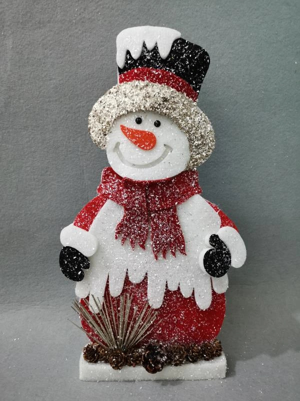 42cm Red Snowman Decor Figurine Christmas Home Decoration Xmas Party Celebration