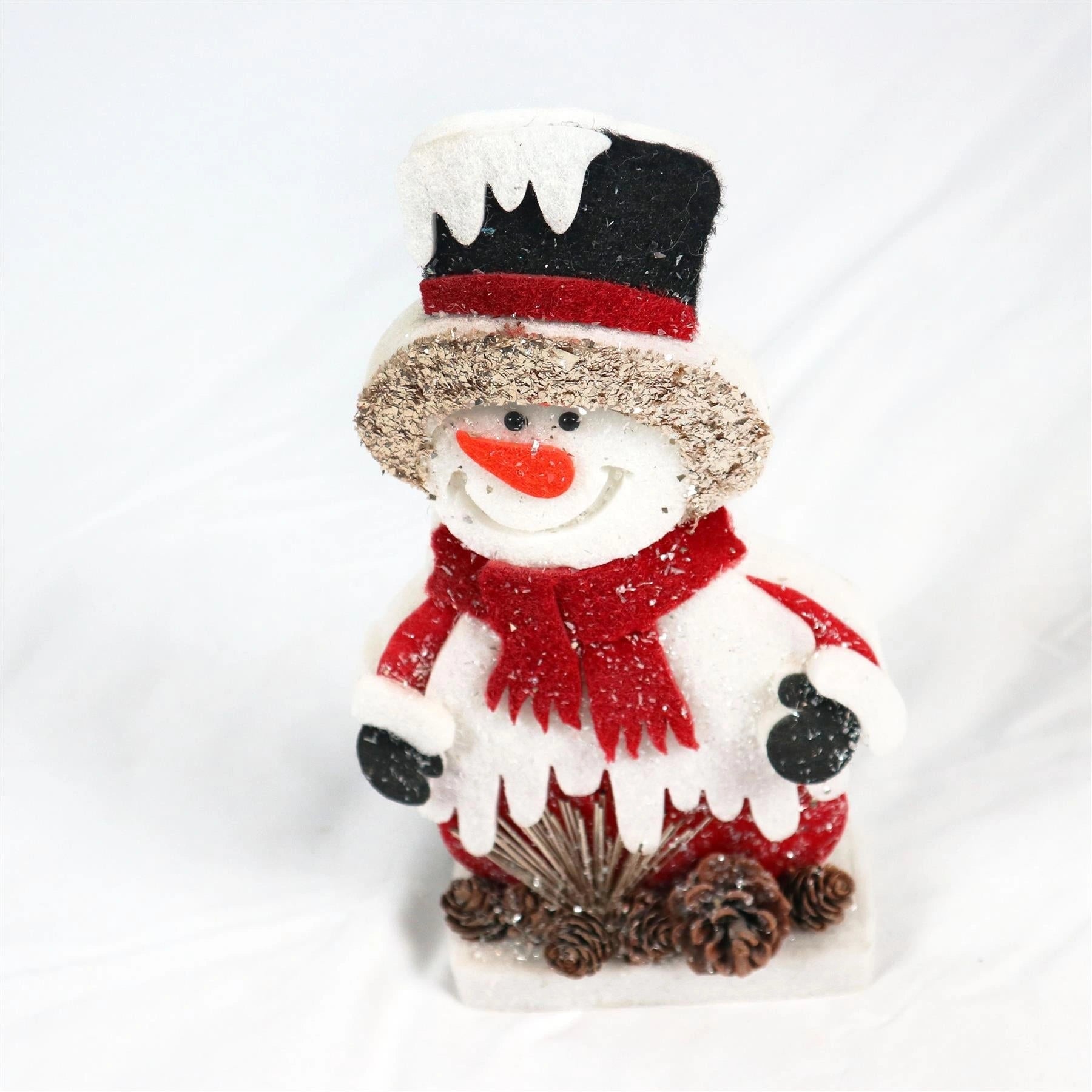 42cm Red Snowman Decor Figurine Christmas Home Decoration Xmas Party Celebration