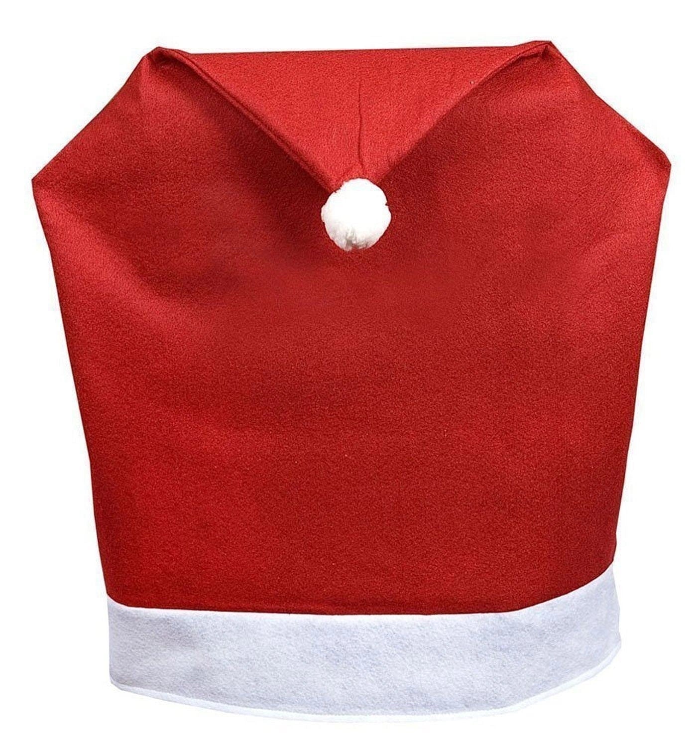 2 X Christmas Santa Hat Chair Cover Dinner Table Decoration Xmas Party