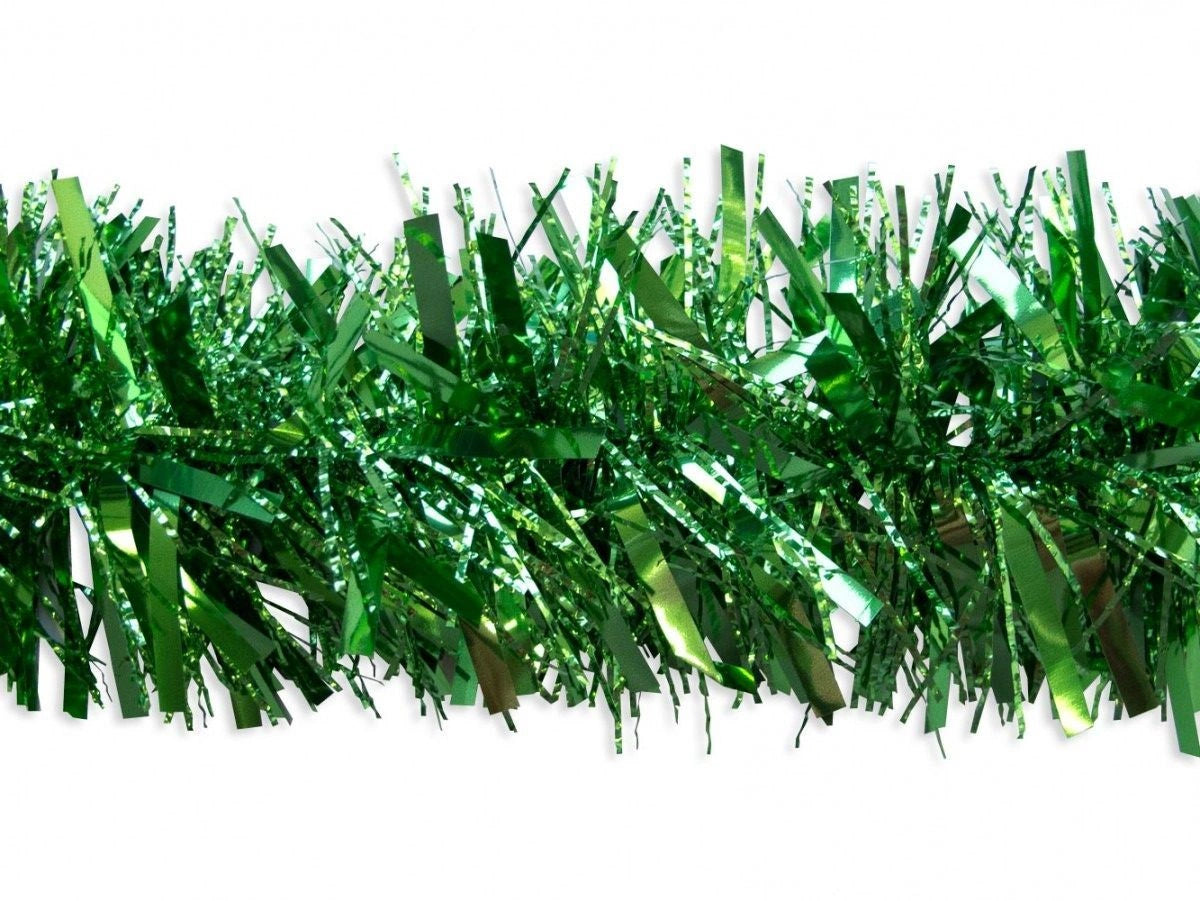 48 Green Thick Chunky Luxury Christmas Tree Tinsel Garland Decoration Xmas Home