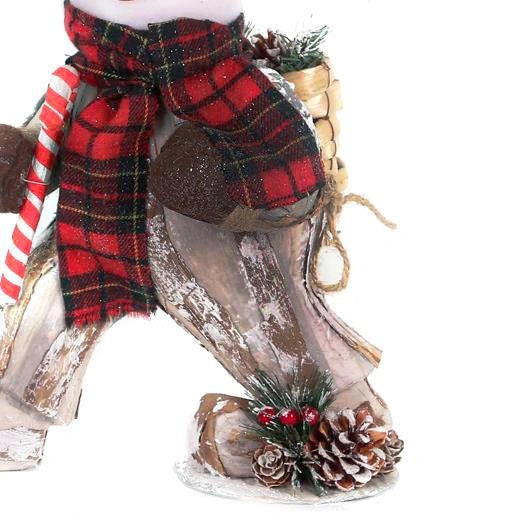 Christmas Snowman Figurine Showpieces Xmas Home Office Craft Table Decoration