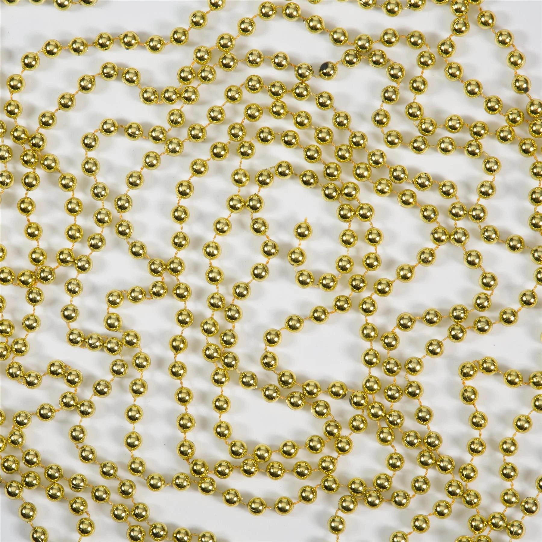 24ft Gold Hanging Bead Garland Christmas Tree Xmas Party Decoration Chain