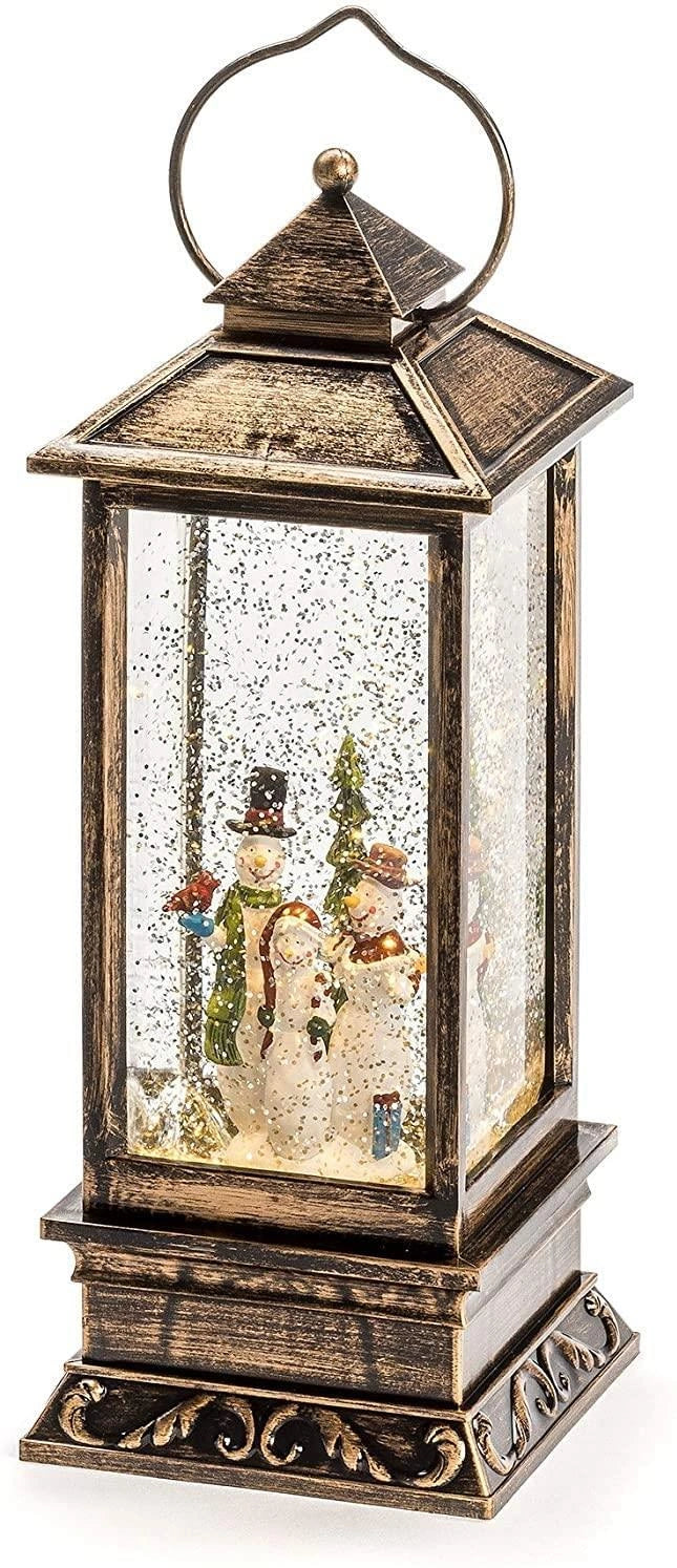 28cm Christmas LED Lantern Snowman Lights Up Xmas Home Window Decor Gifts