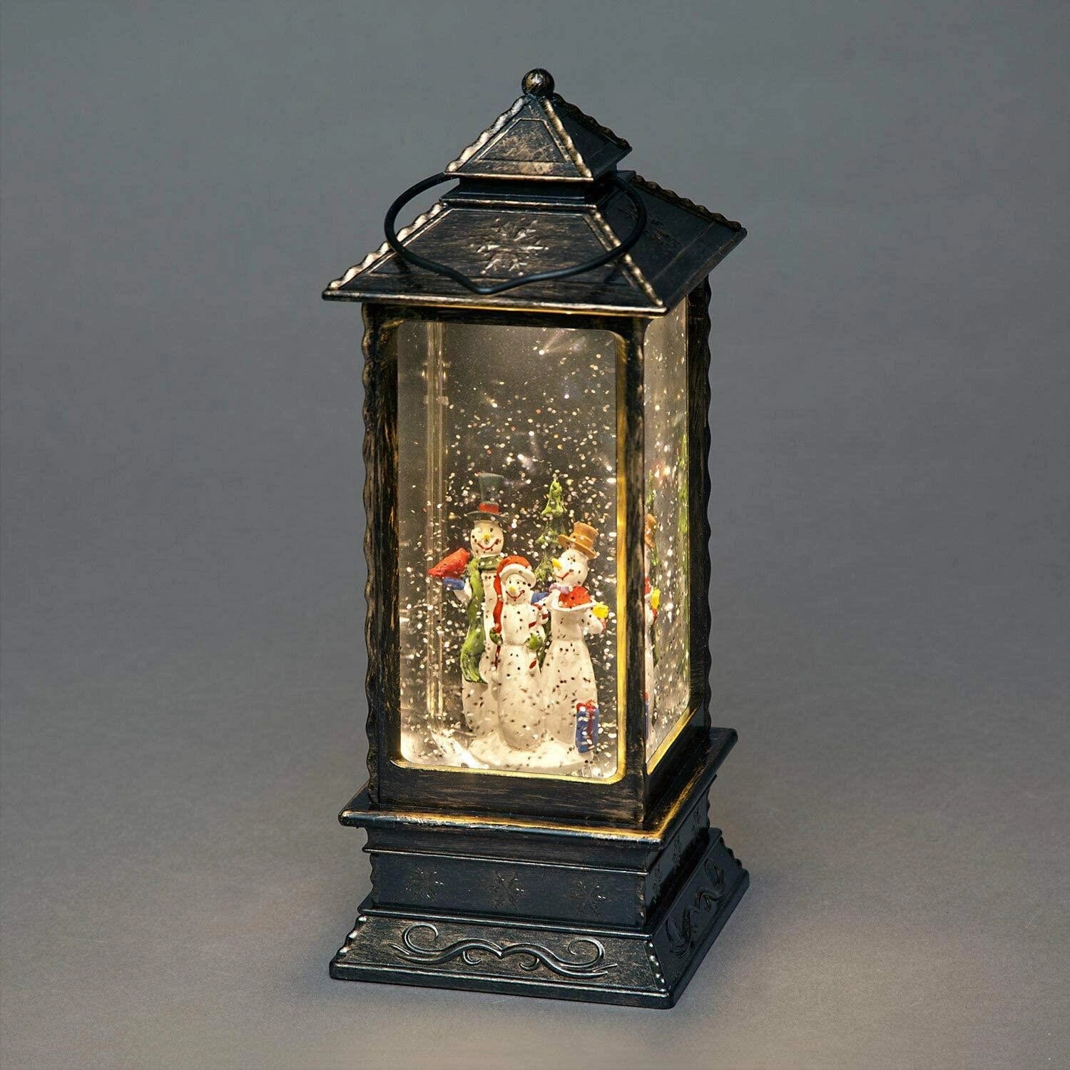 28cm Christmas LED Lantern Snowman Lights Up Xmas Home Window Decor Gifts