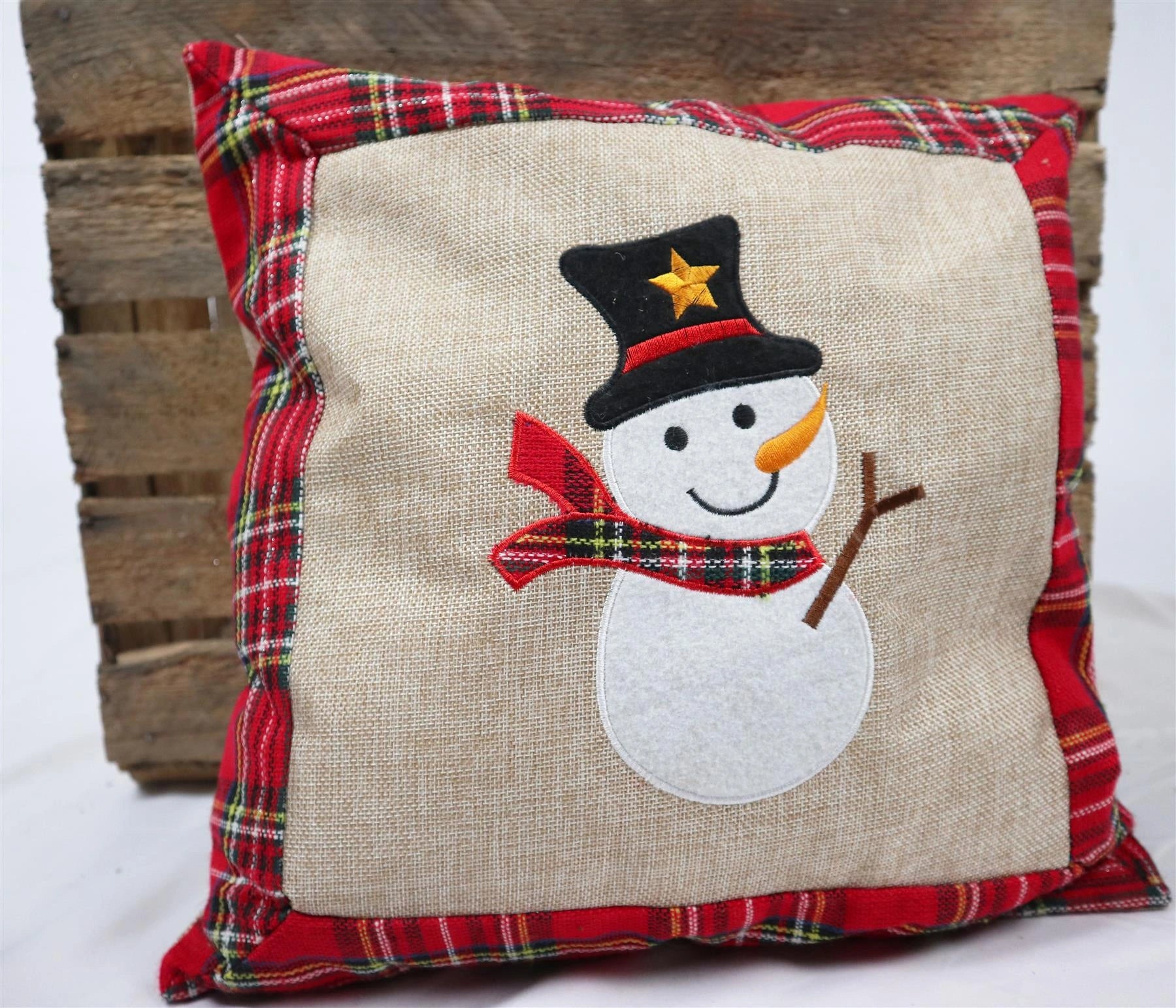 40 x 40 cm Home Decorations Christmas Snowman Pillow Covers Case Home Sofa Xmas