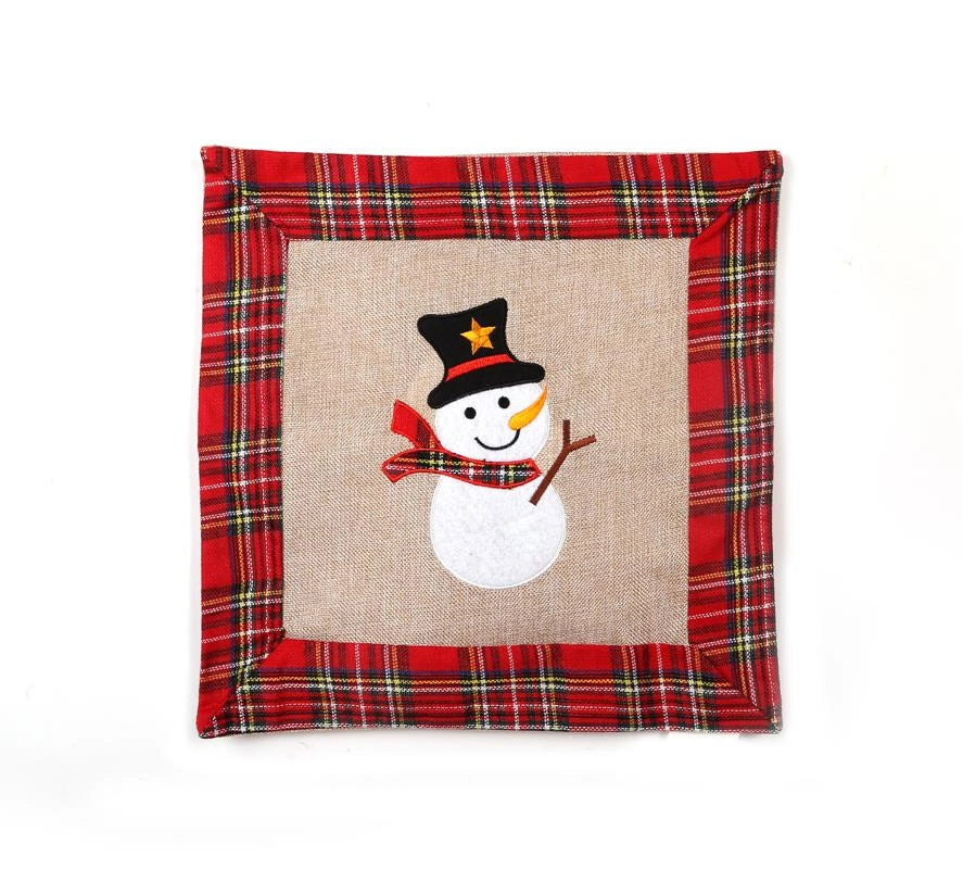 40 x 40 cm Home Decorations Christmas Snowman Pillow Covers Case Home Sofa Xmas