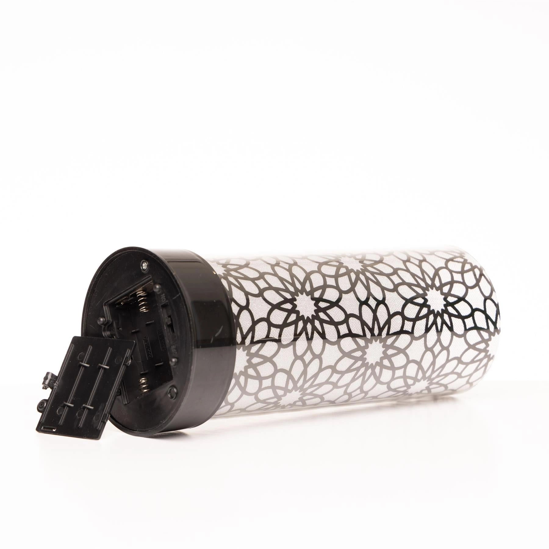 23cm Christmas Lantern LED Fairy Lights Table Lamp Decorated Vase Flower Design