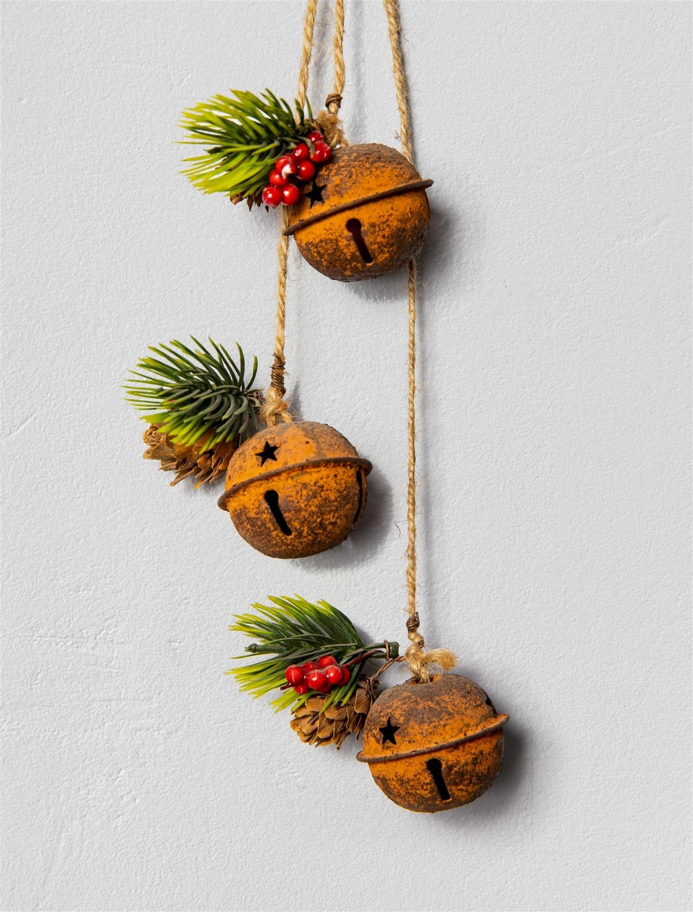 Hanging Decorations With Rusty Bells 46 Cm